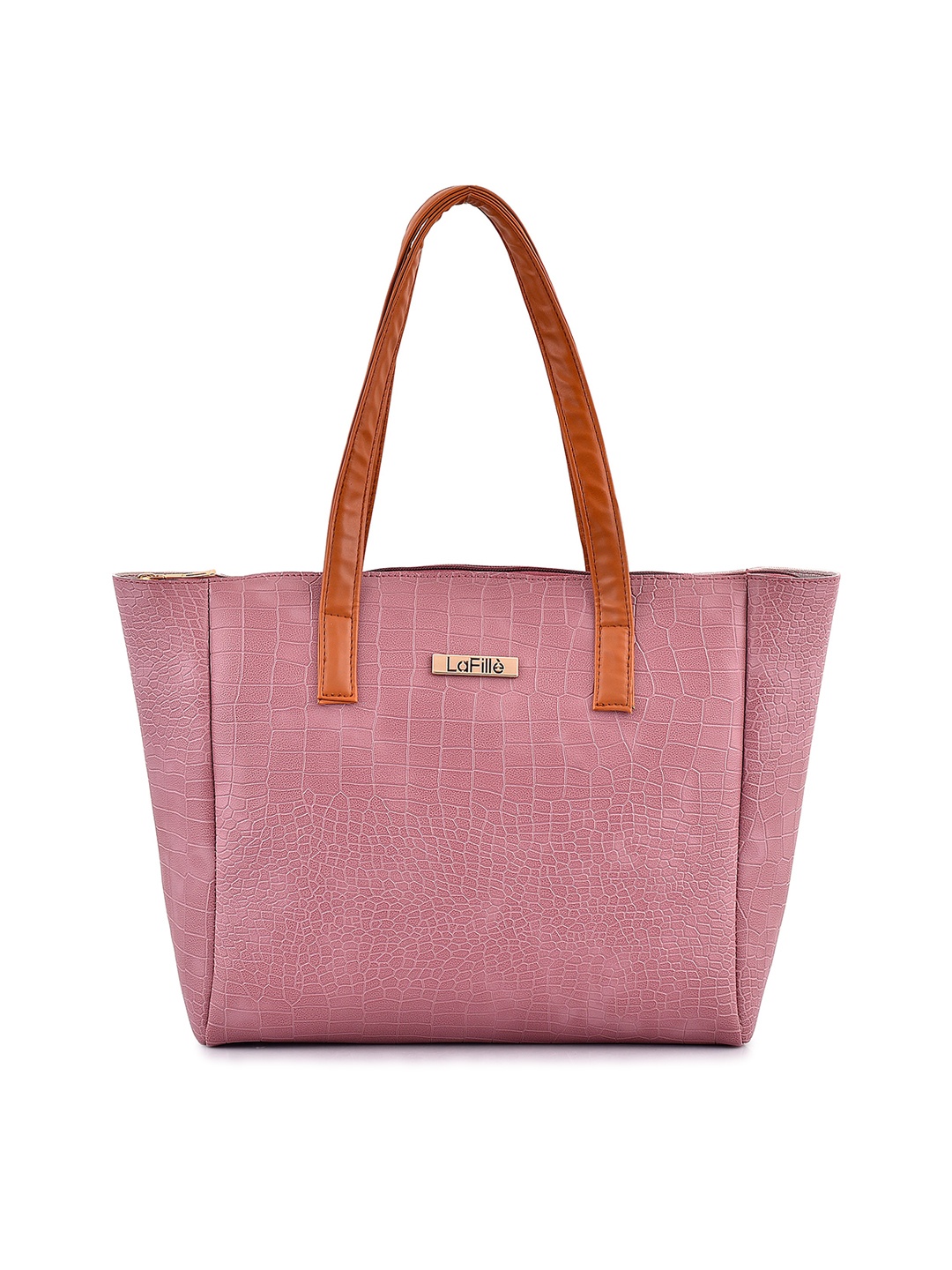 

LaFille Textured Structured Shoulder Bag, Pink