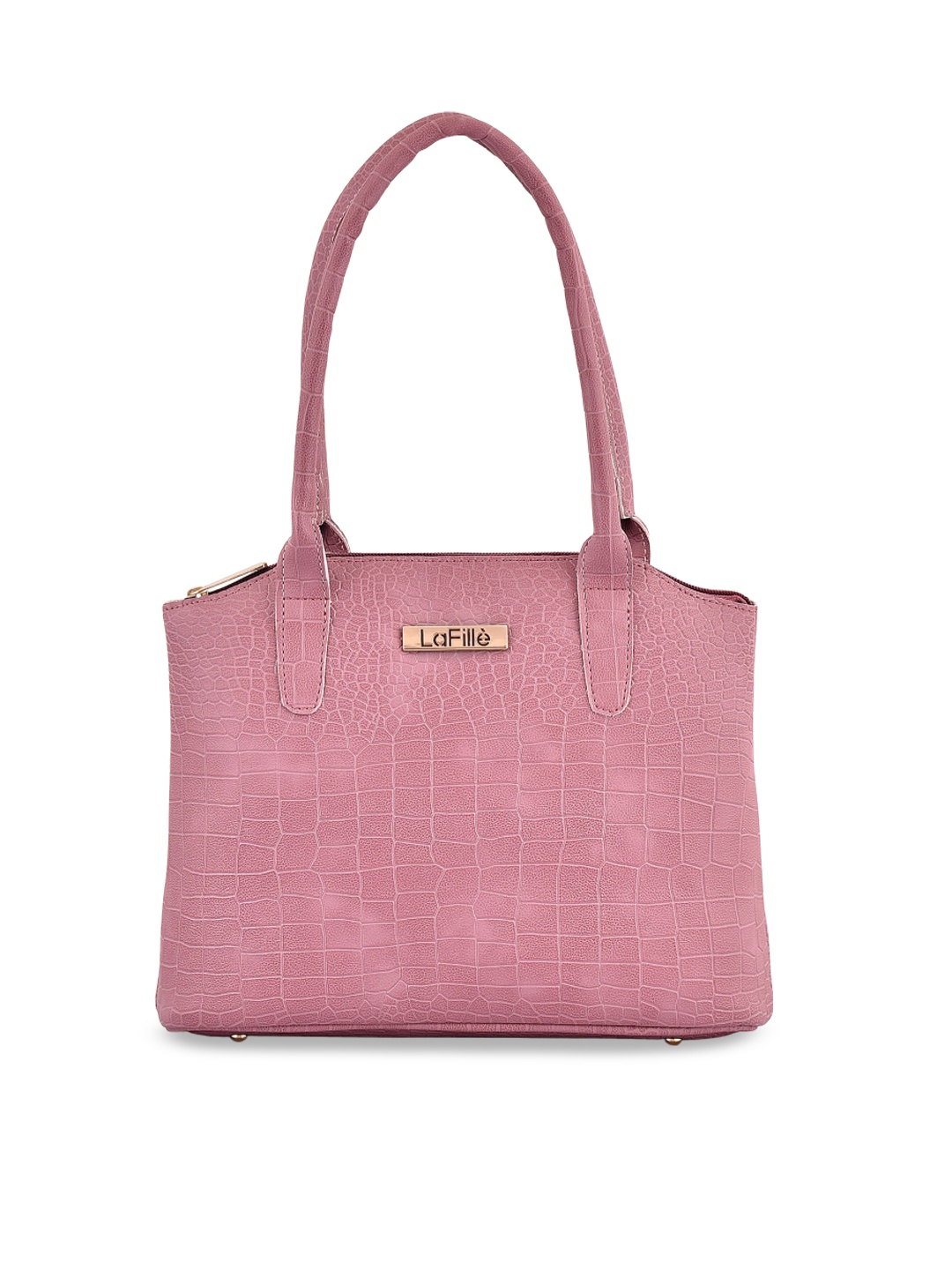 

LaFille Textured Structured Handheld Bag, Purple