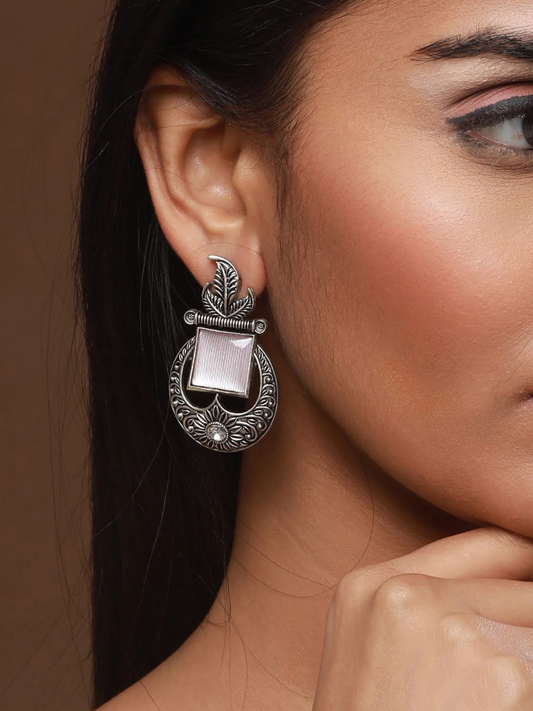 

Anouk Silver-Plated Contemporary Drop Earrings