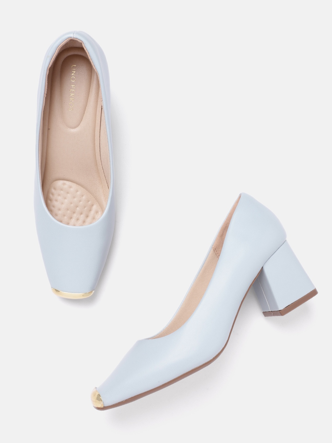 

Lino Perros Embellished Detail Block Heels Pumps, Blue