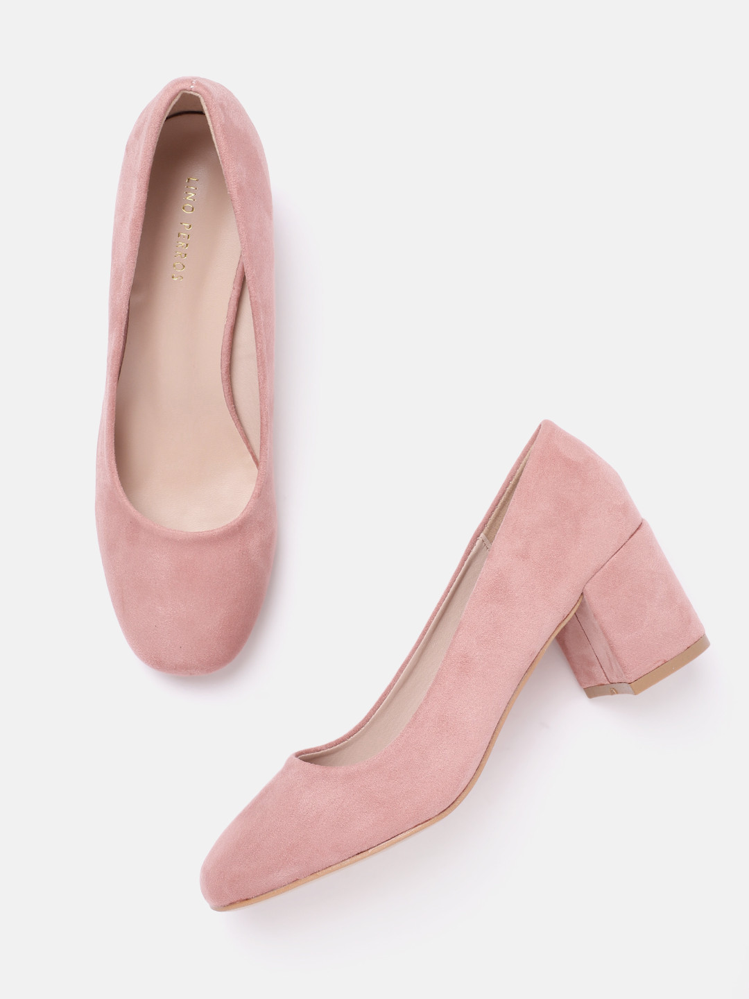 

Lino Perros Work Block Pumps, Rose