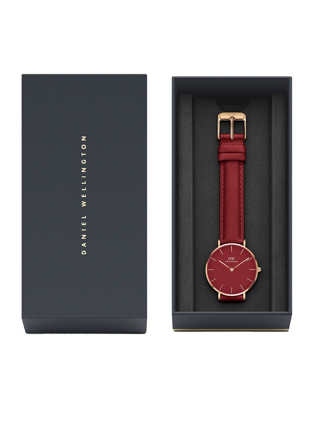 

Daniel Wellington Petite Women Dial Red 32mm Leather Straps Analog Watch DW00100404