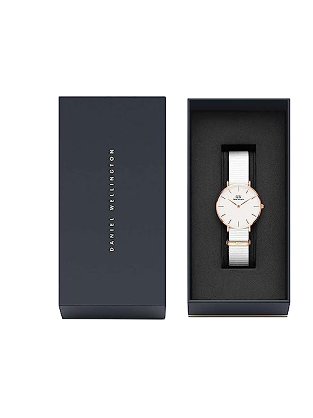 

Daniel Wellington Women Petite Dover 32mm White Dial Round Analogue Watch- DW00100311