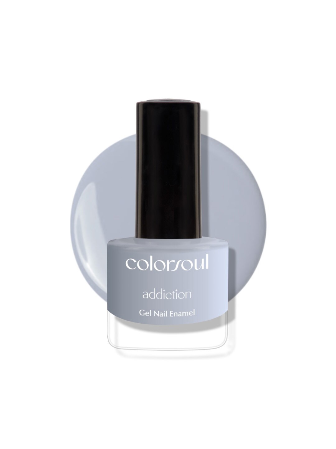 

Colorsoul Addiction Gel Nail Enamel 5ml - White Snow A49, Grey