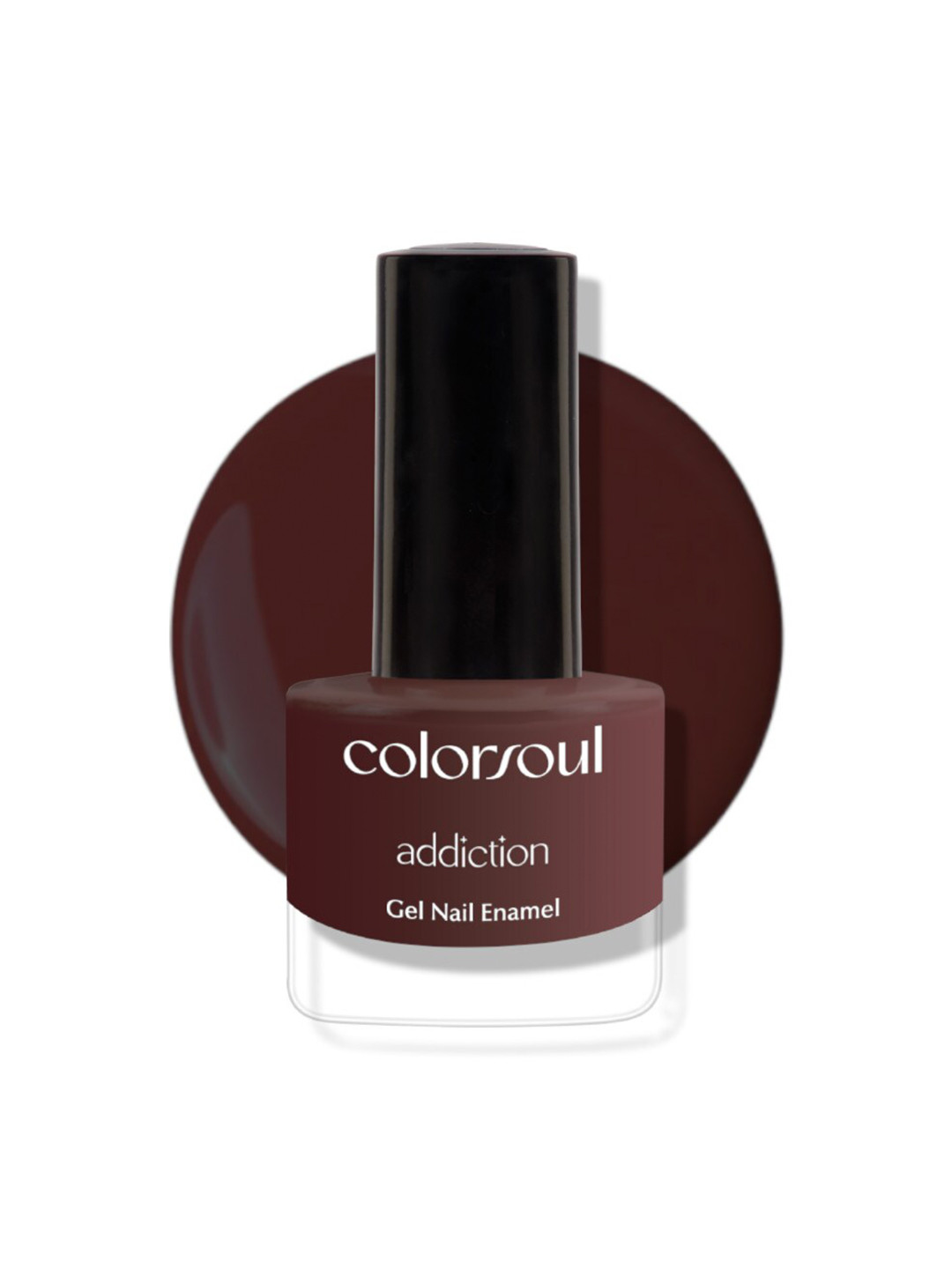 

Colorsoul Addiction Gel Nail Enamel 5ml - Dark Coco A44, Brown