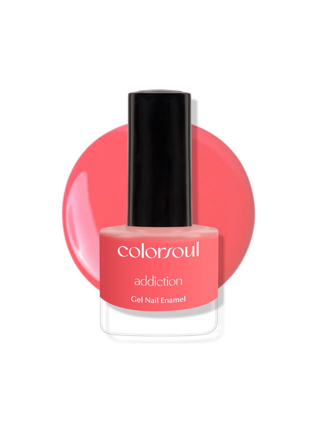 

Colorsoul Addiction Gel Nail Enamel 5ml - Pink Punch A05, Peach
