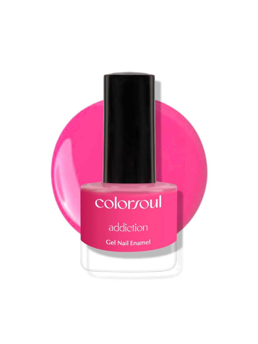 Colorsoul Addiction Gel Nail Enamel with Vitamin E & Almond Oil 8ml - Bubblegum A13, Pink