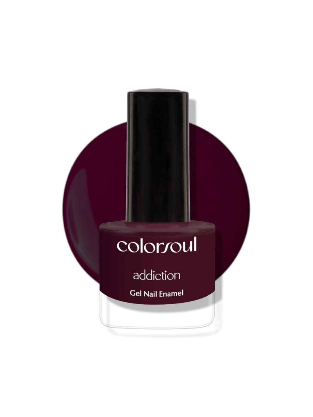 

Colorsoul Addiction Gel Nail Enamel with Vitamin E & Almond Oil 8ml - Mulberry Bush A21, Burgundy