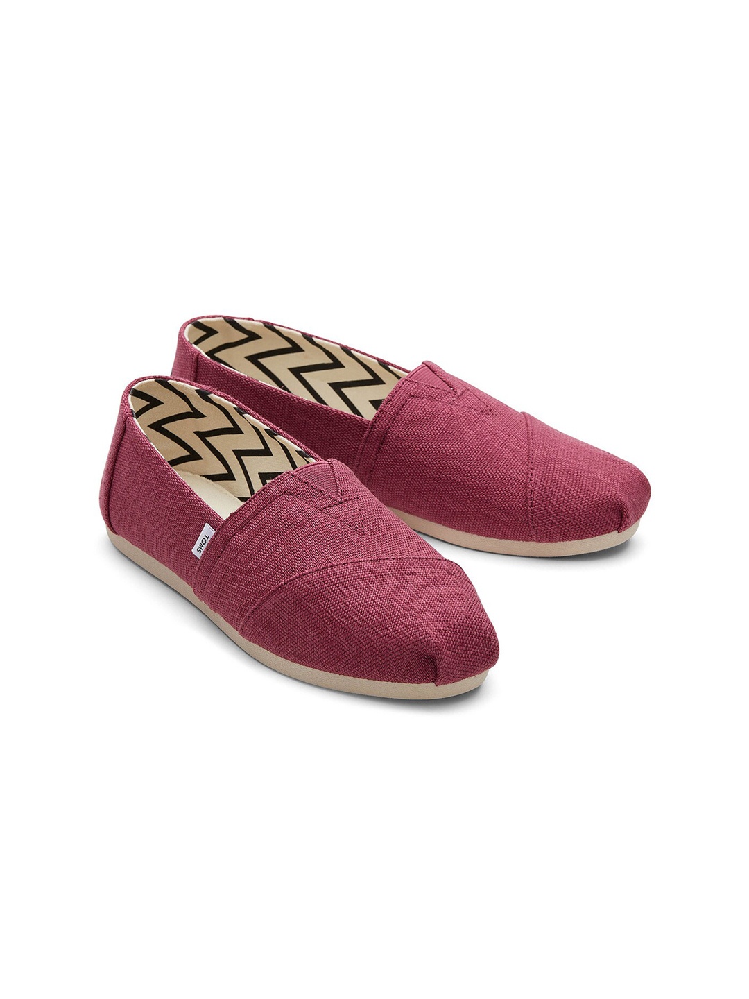 

TOMS Women Contrast Sole Canvas Slip-On Sneakers, Pink