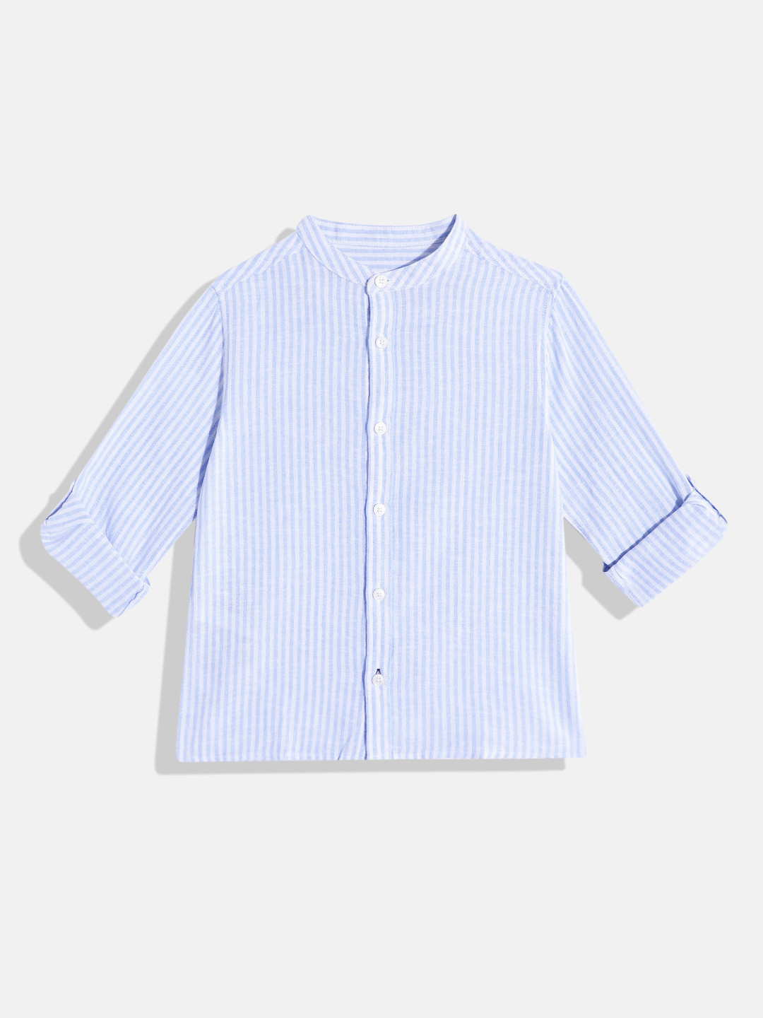 

Mango Kids Boys Striped Casual Shirt, Blue