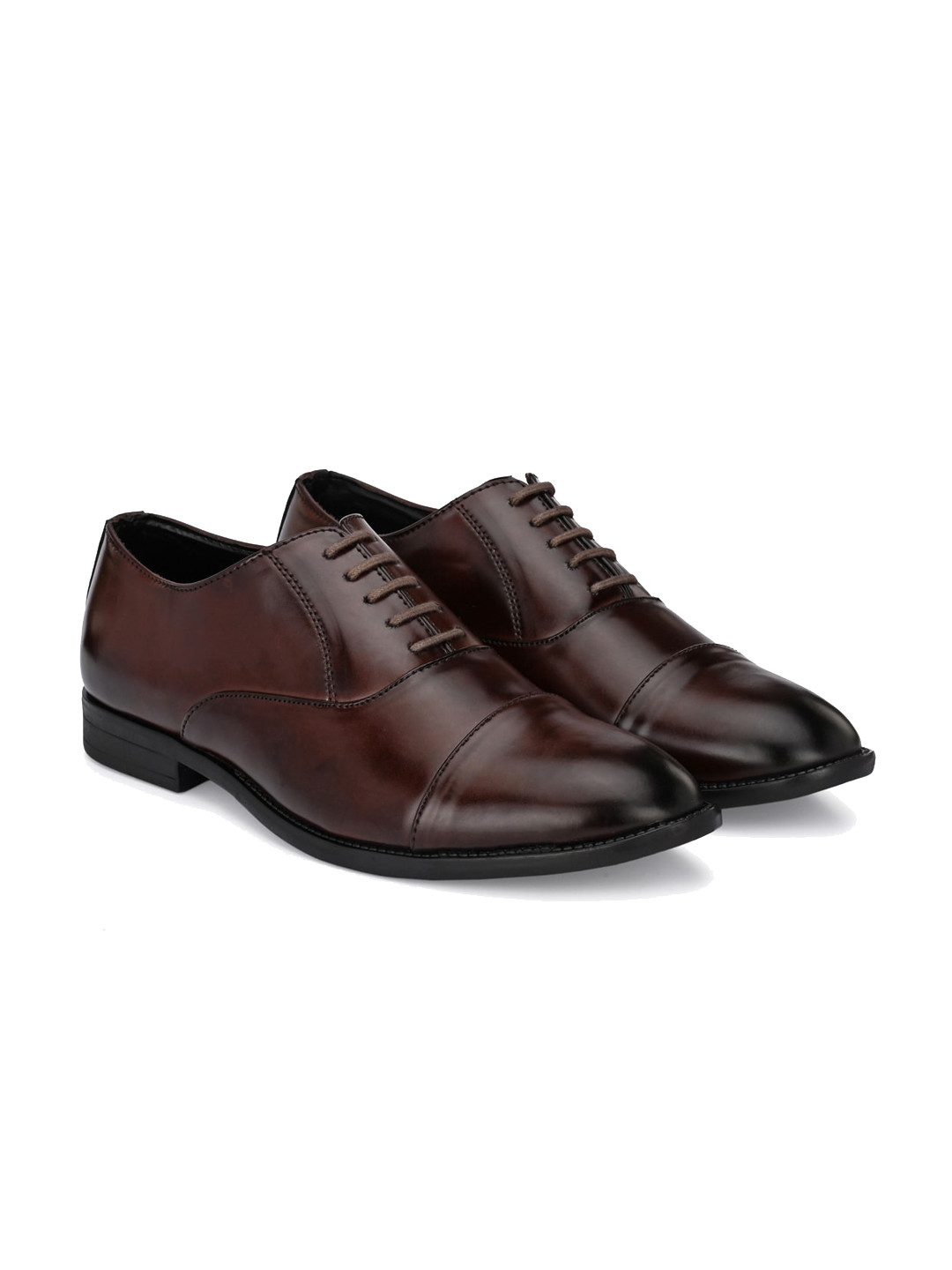 

ATTITUDIST Men Lace-Up Formal Oxfords, Brown