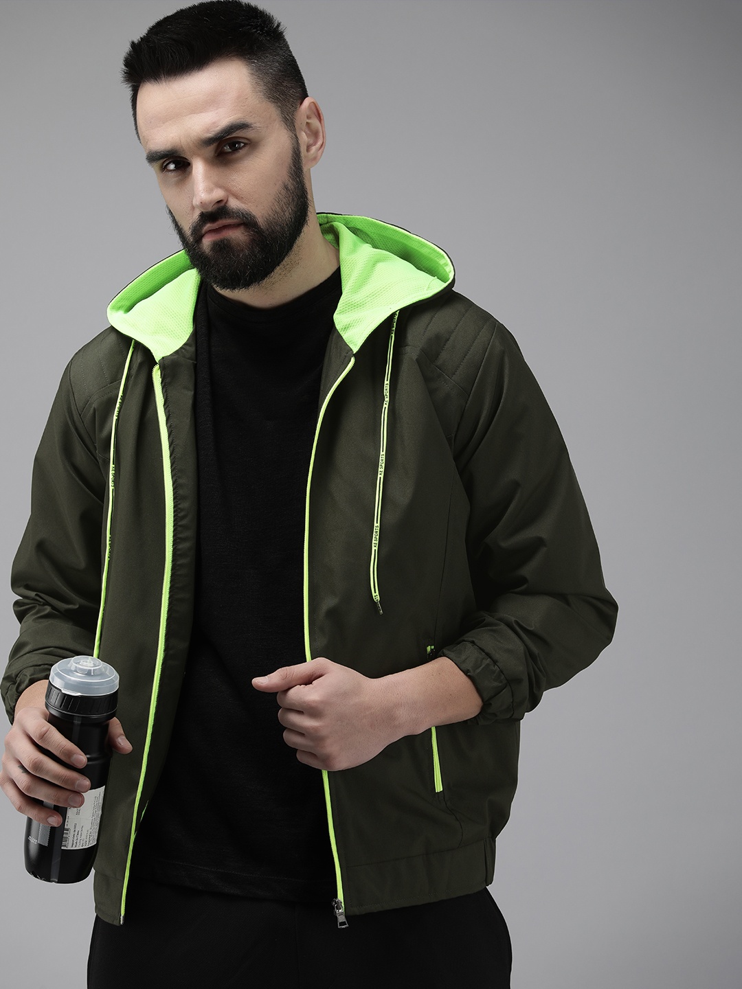 

VOXATI Men Sporty Jacket, Olive