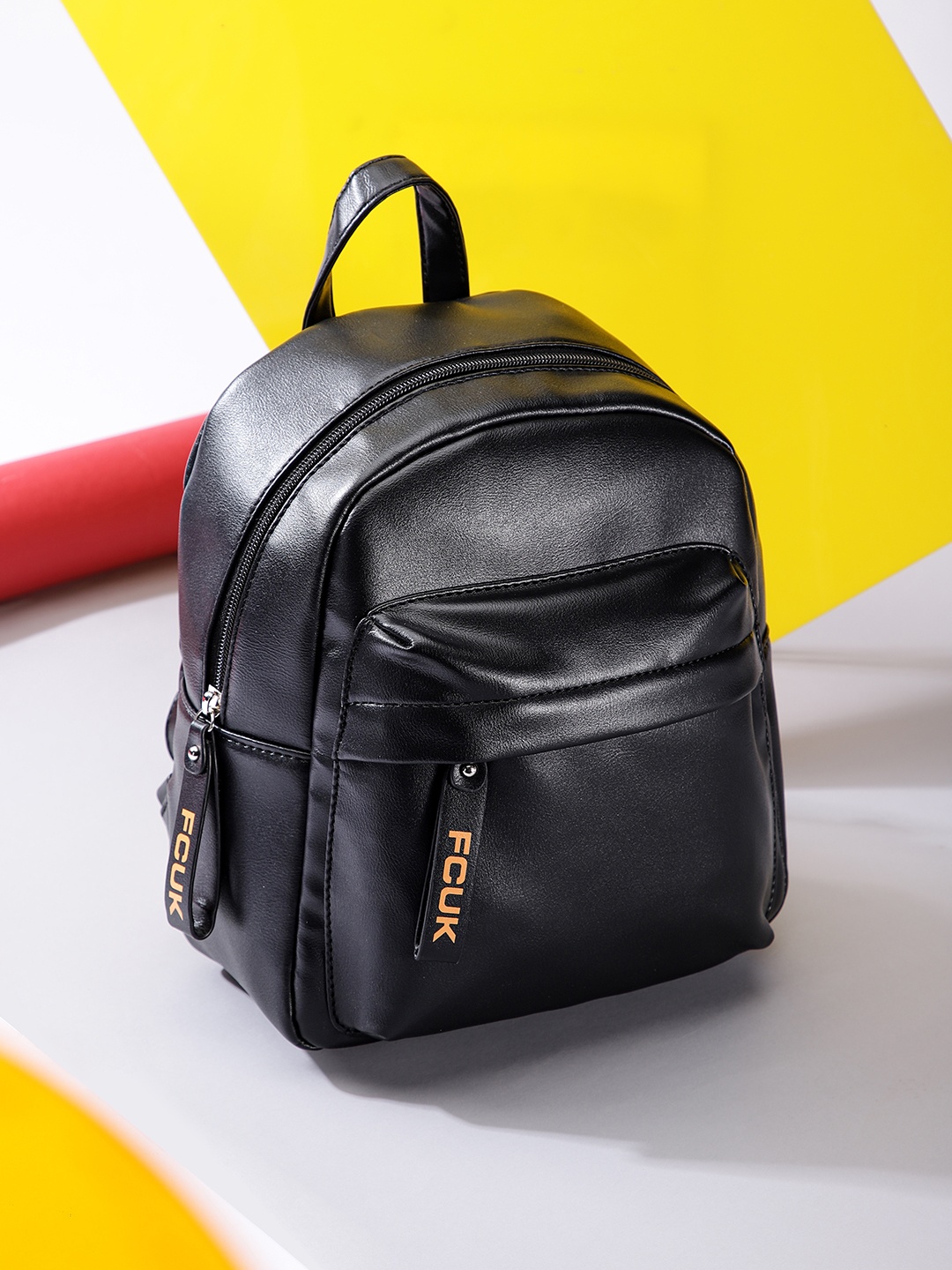 

FCUK Women Small Backpack, Black