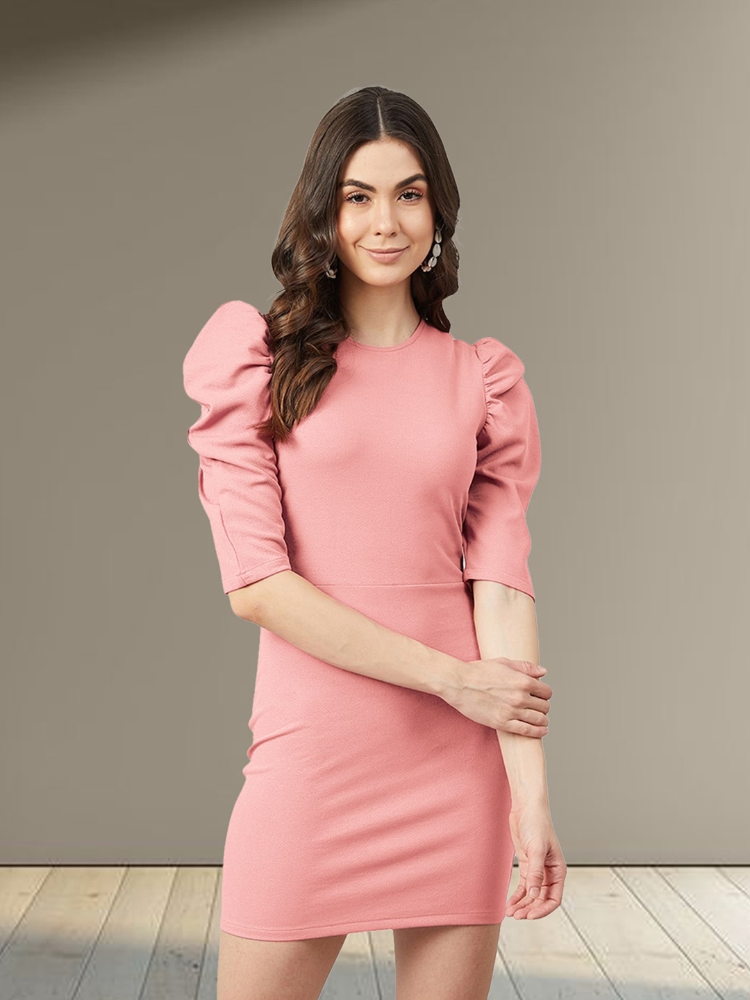 

N N ENTERPRISE Sheath Dress, Peach