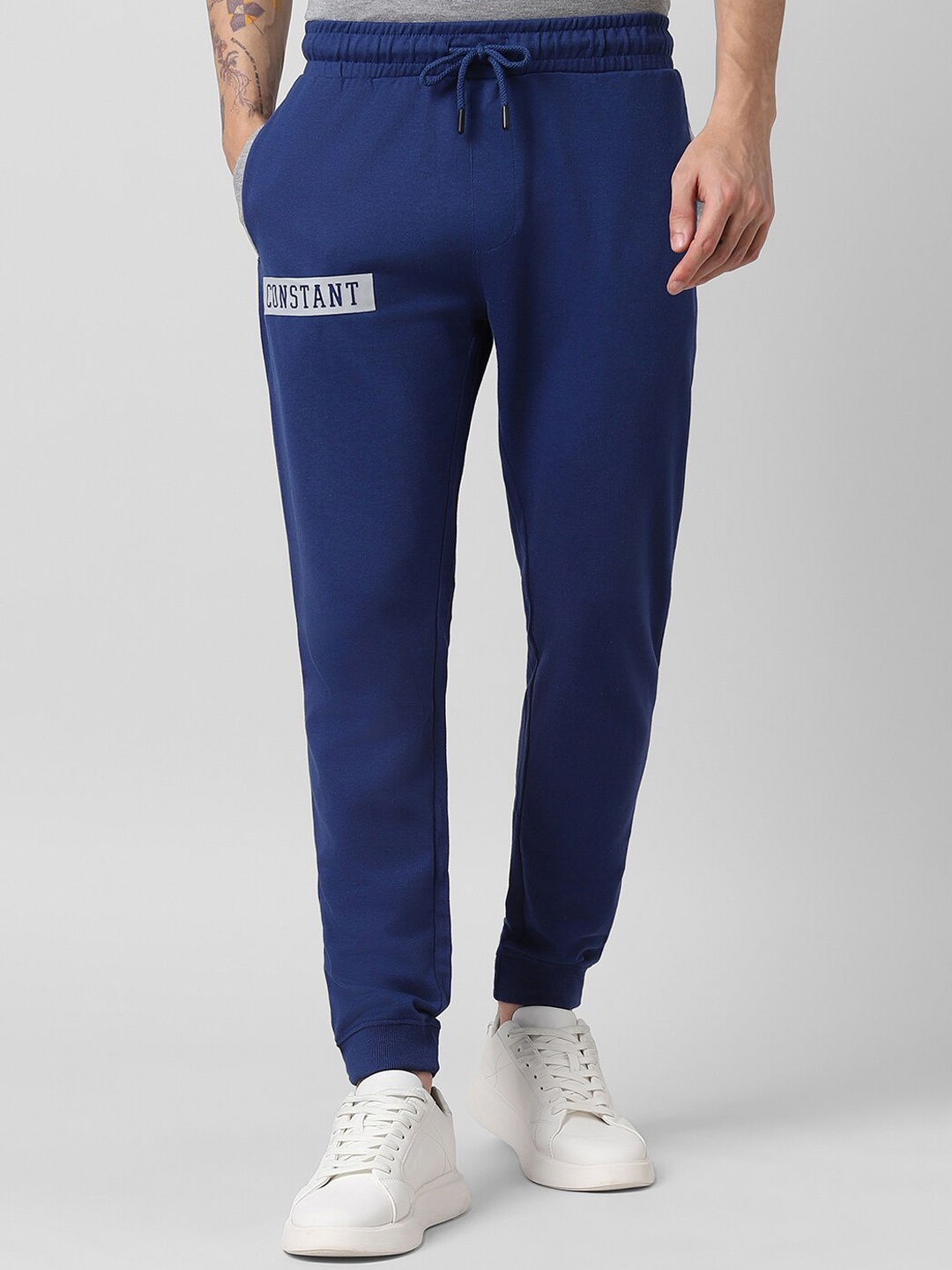 

People Men Blue Mid Rise Joggers