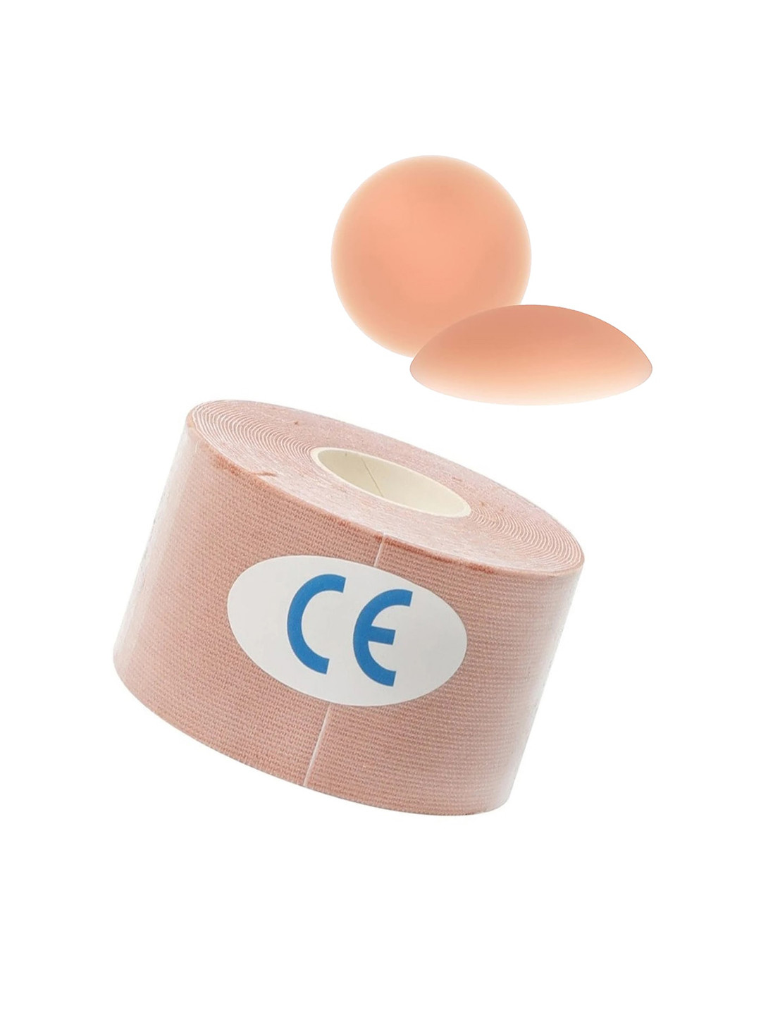 

FashionRack Set Of 2 Ultra Thin Nipple Pasties & Boob Tape, Beige
