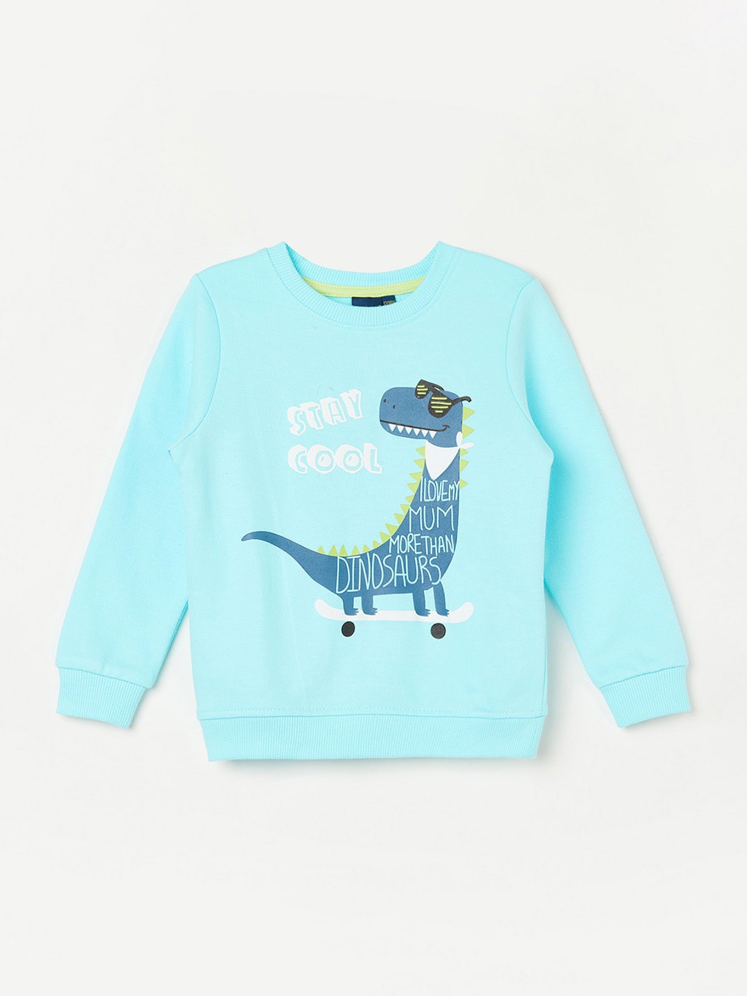

Juniors by Lifestyle Boys Graphic Printed Pure Cotton Sweatshirt, Blue