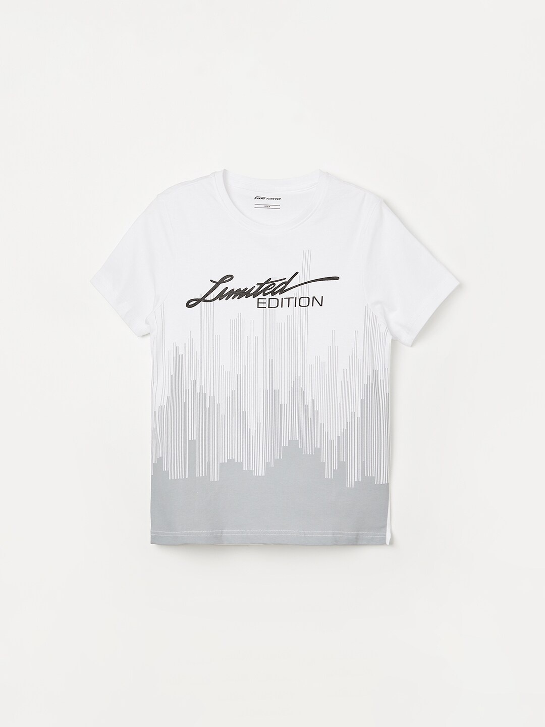 

Fame Forever by Lifestyle Boys Typography Printed Pure Cotton T-Shirt, White
