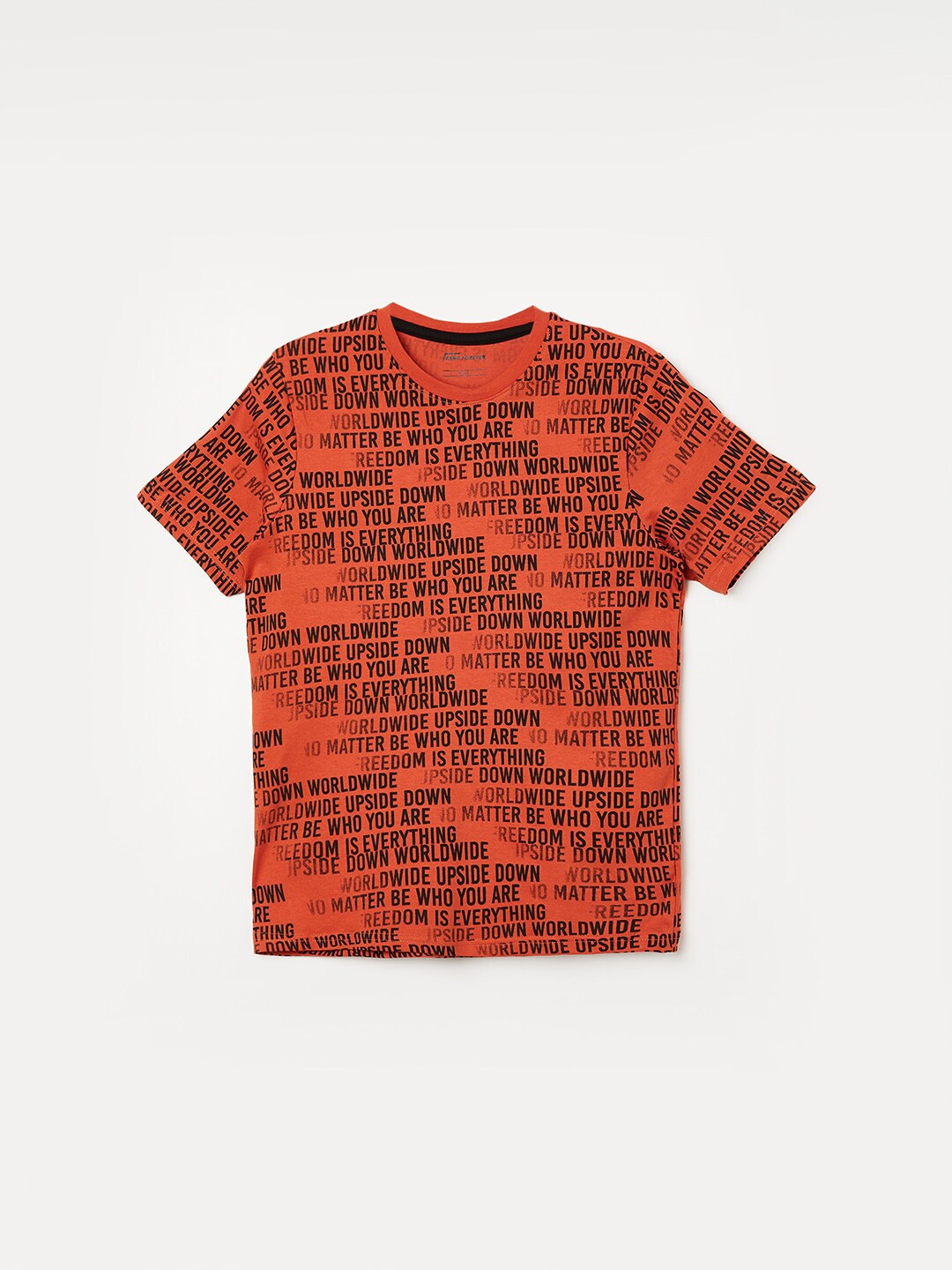 

Fame Forever by Lifestyle Boys Typography Printed Pure Cotton T-Shirt, Brown