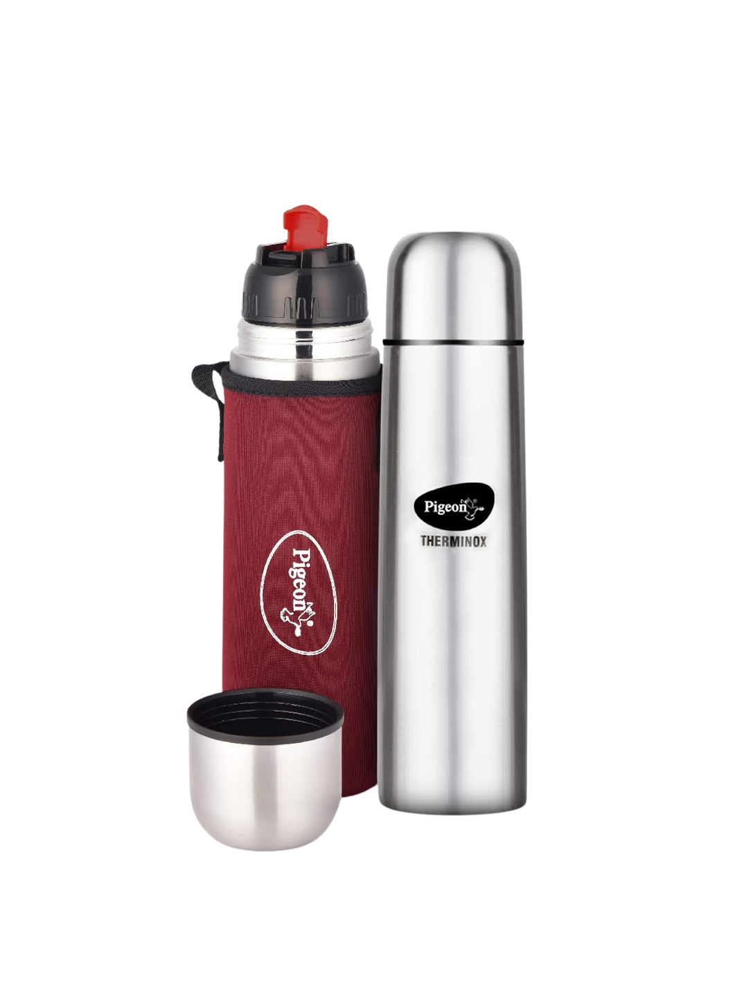 

Pigeon Bullet Stainless Steel Leak Proof Double Wall Vacuum Flask 1 L