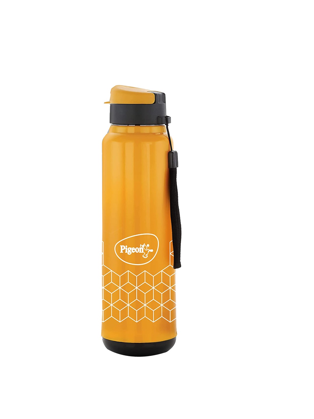 

Pigeon Hue Yellow Printed Leak Proof Water Bottle - 600 ML