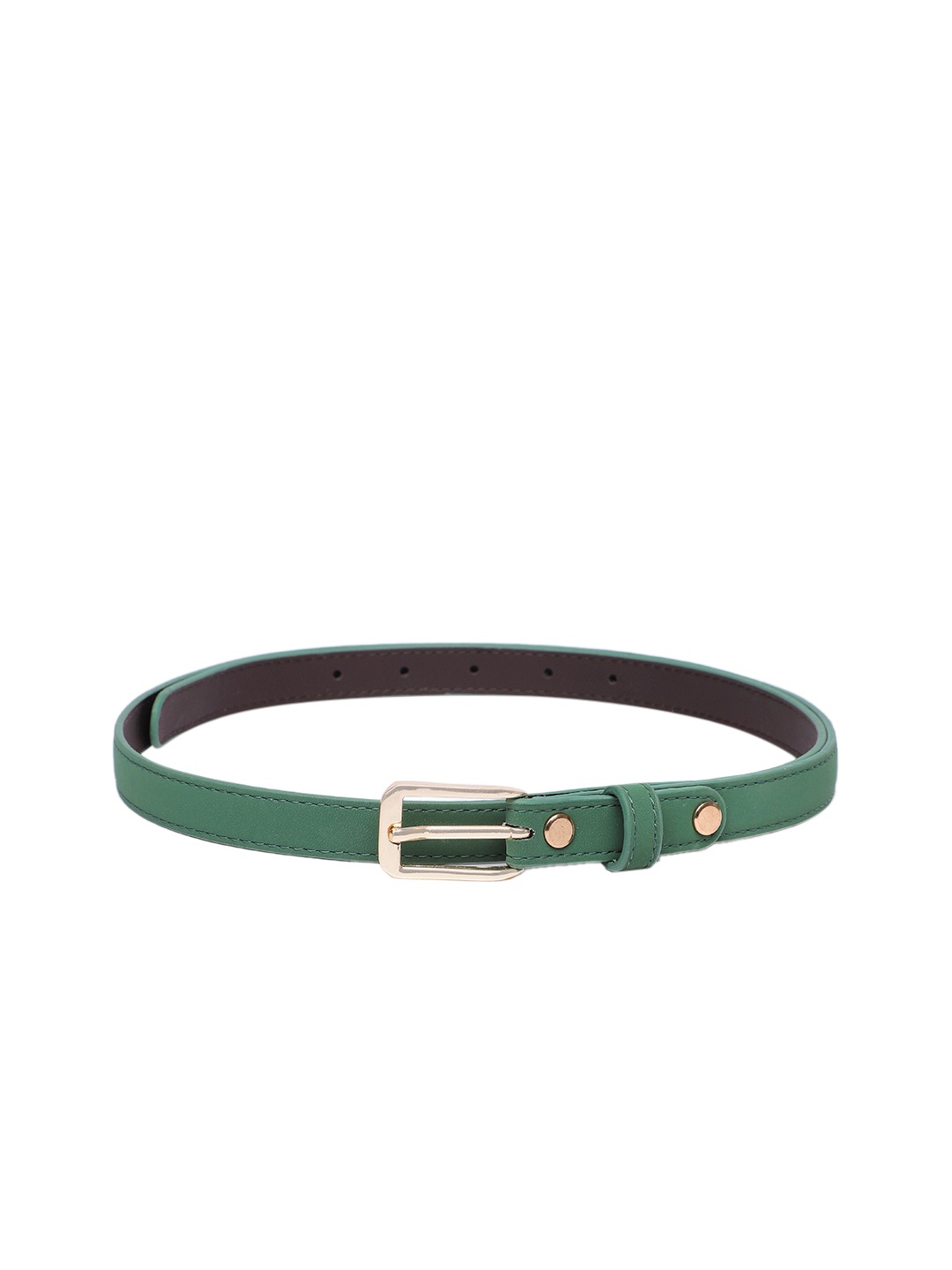 

Baggit Women Solid PU Slim Belt, Green