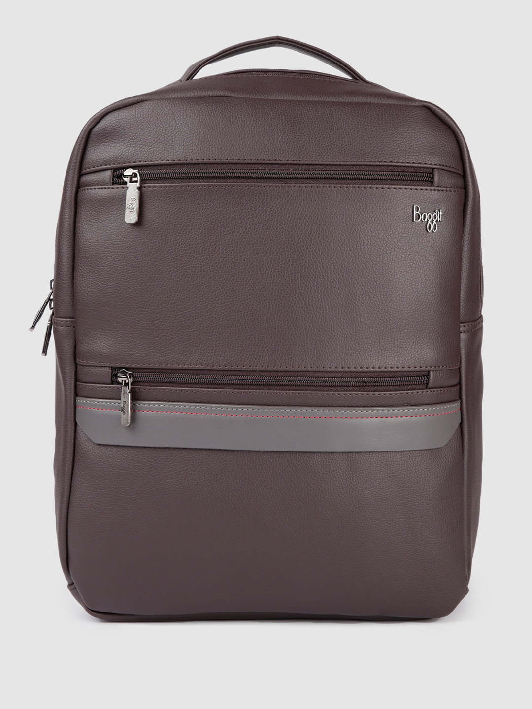 

Baggit Men Solid Laptop Backpack, Brown