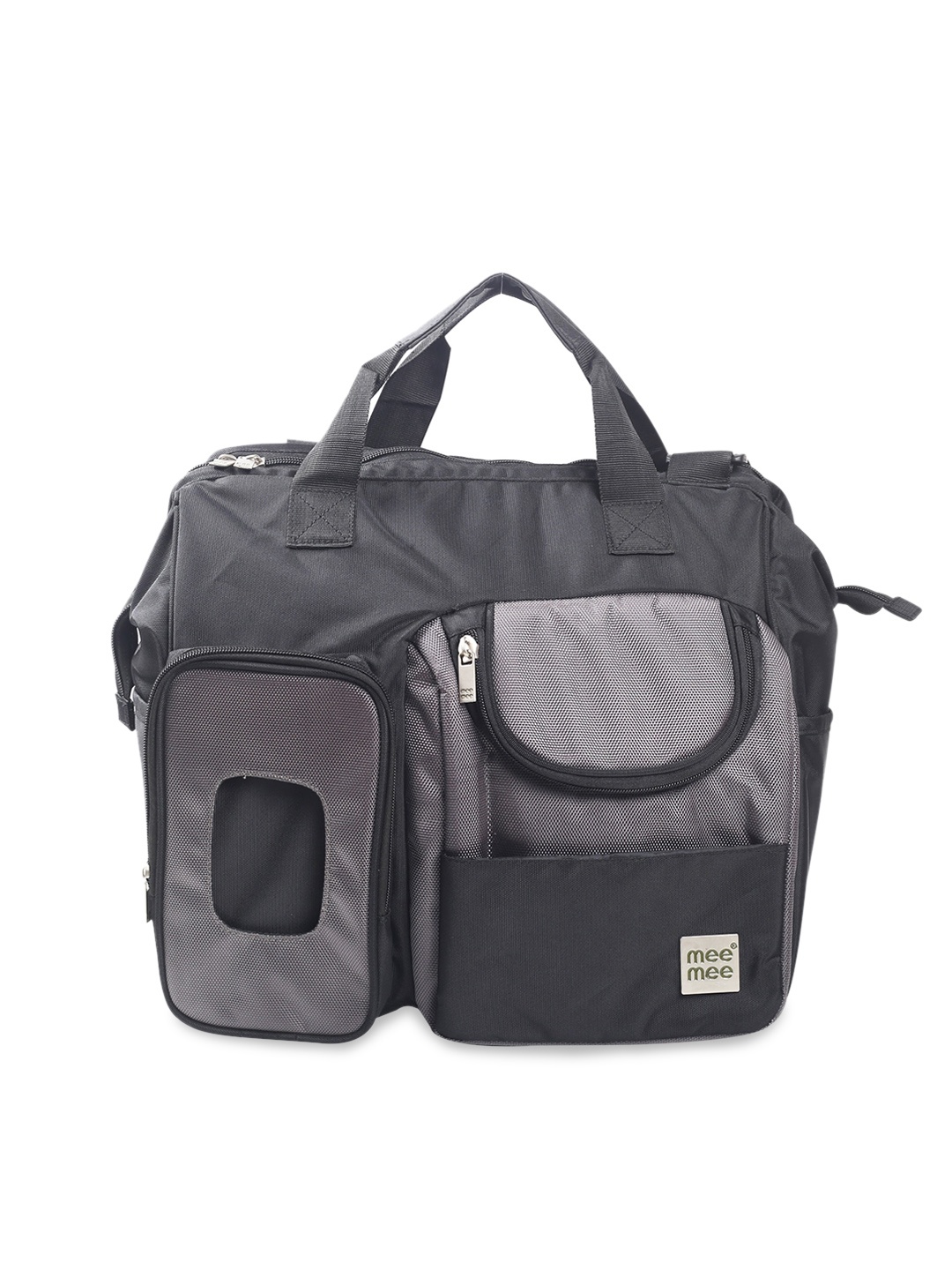 

Mee Mee Kids Easy To Carry Multiple Pockets Diaper Bag, Grey