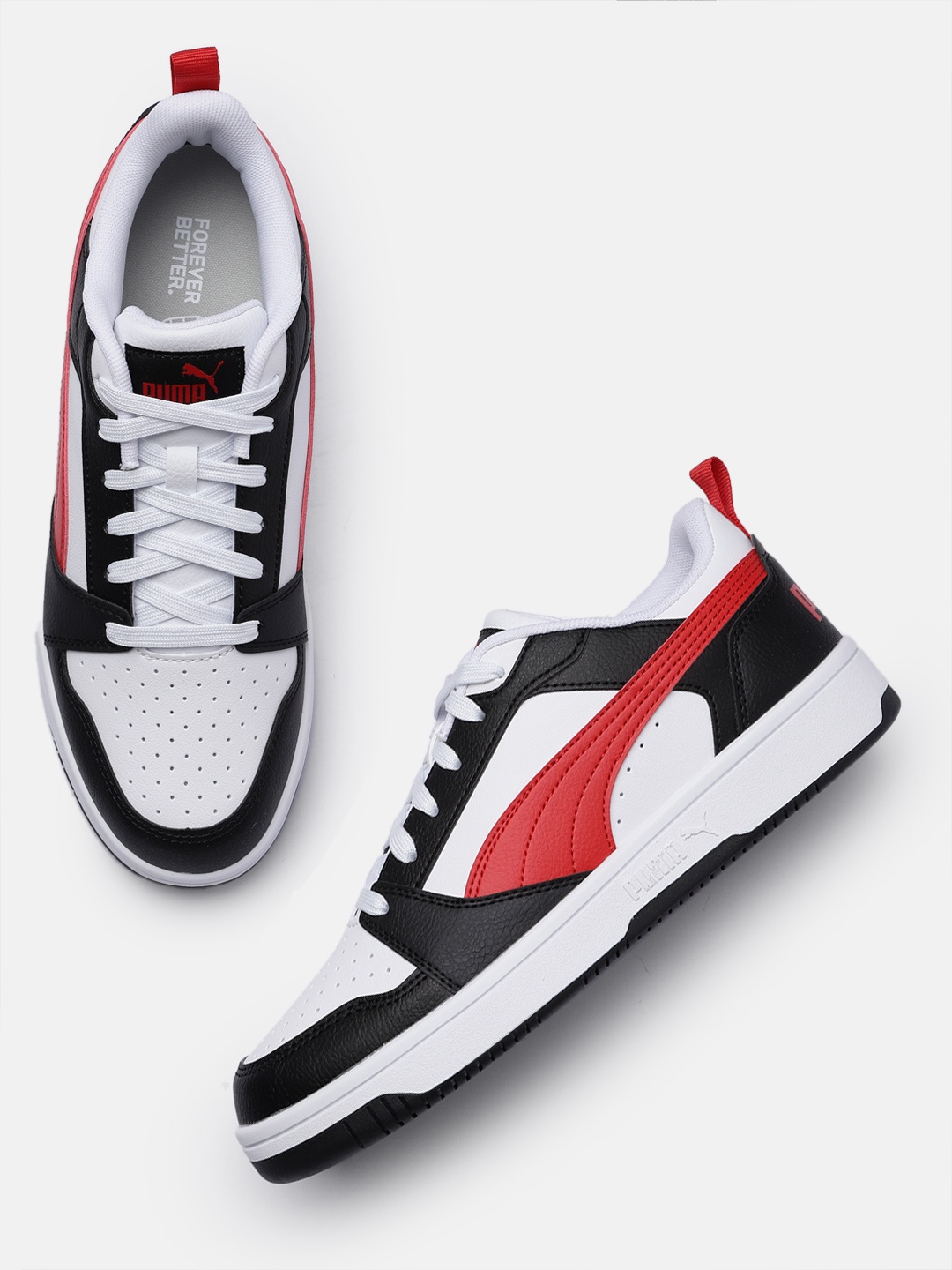 

Puma Unisex Perforated Sneakers, White