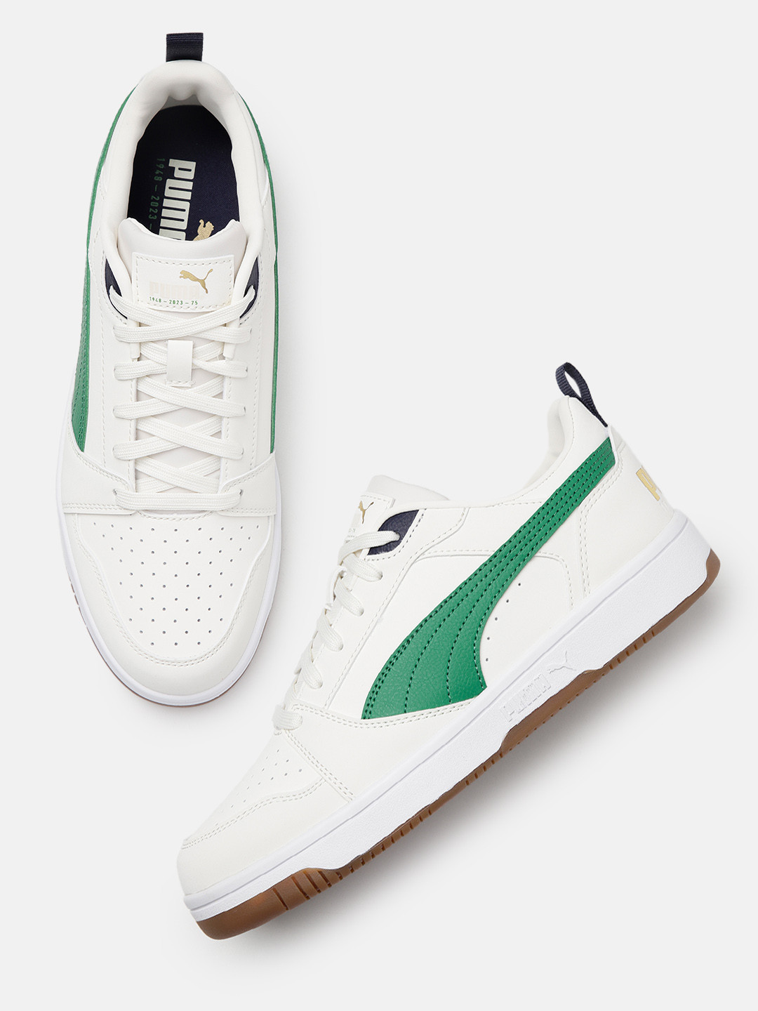 

Puma Unisex Perforated Sneakers, White