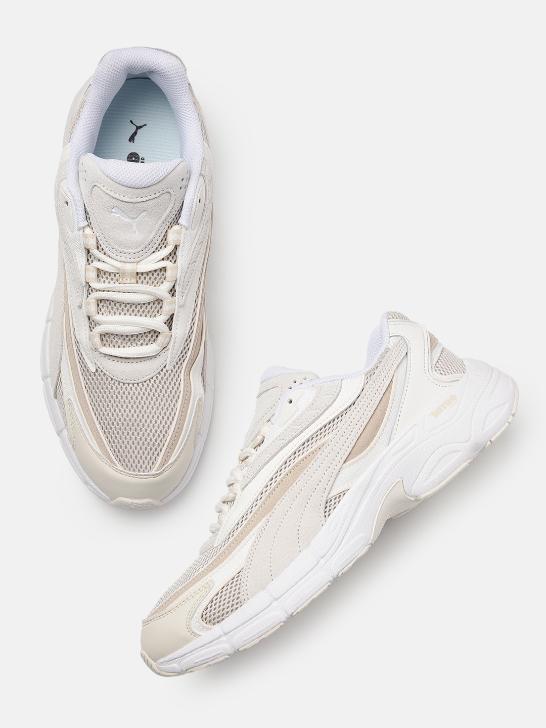 

Puma Unisex Teveris Nitro Vortex Leather Sneakers, White