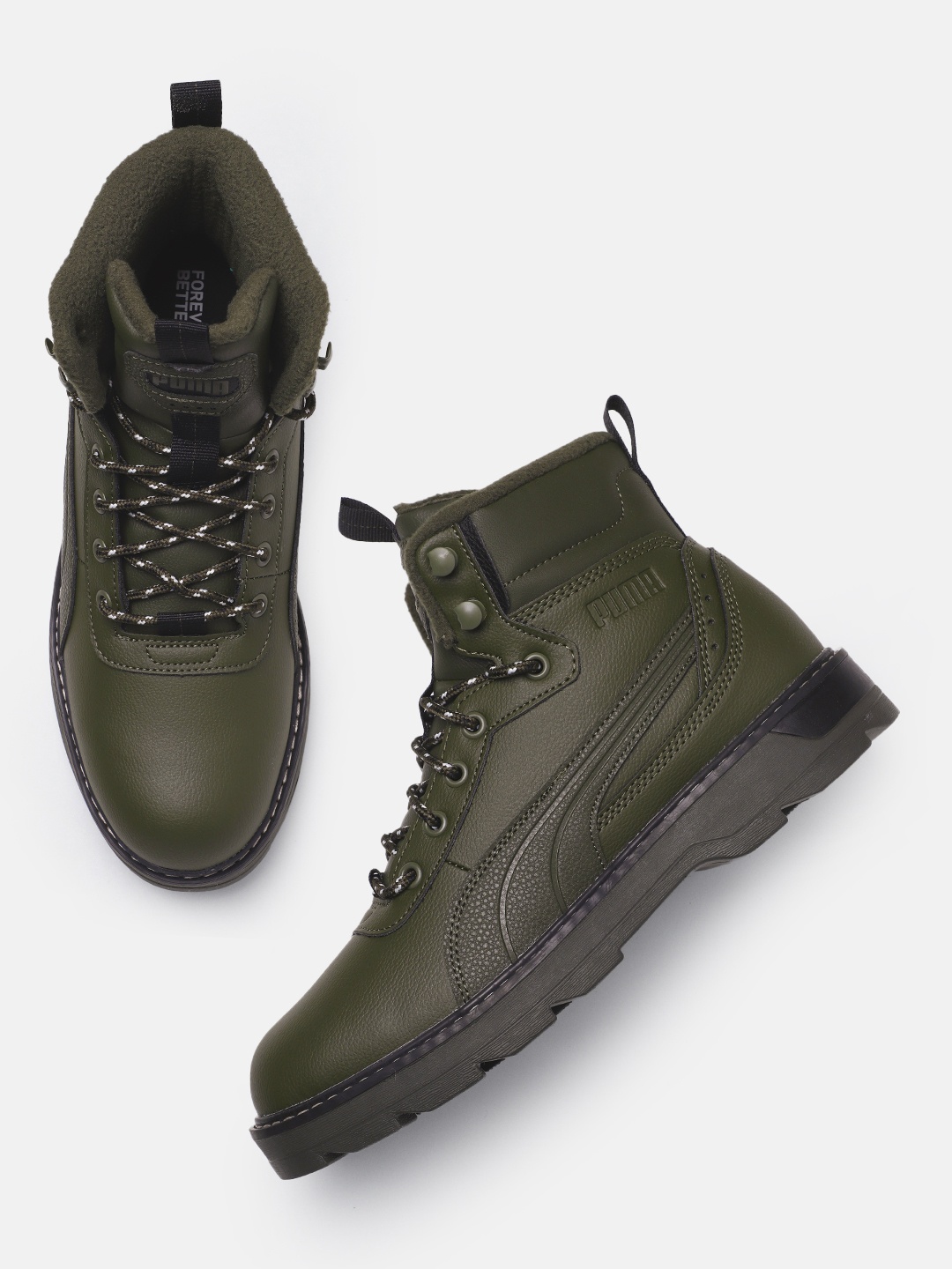 

Puma Unisex High-Top Sneakers, Green