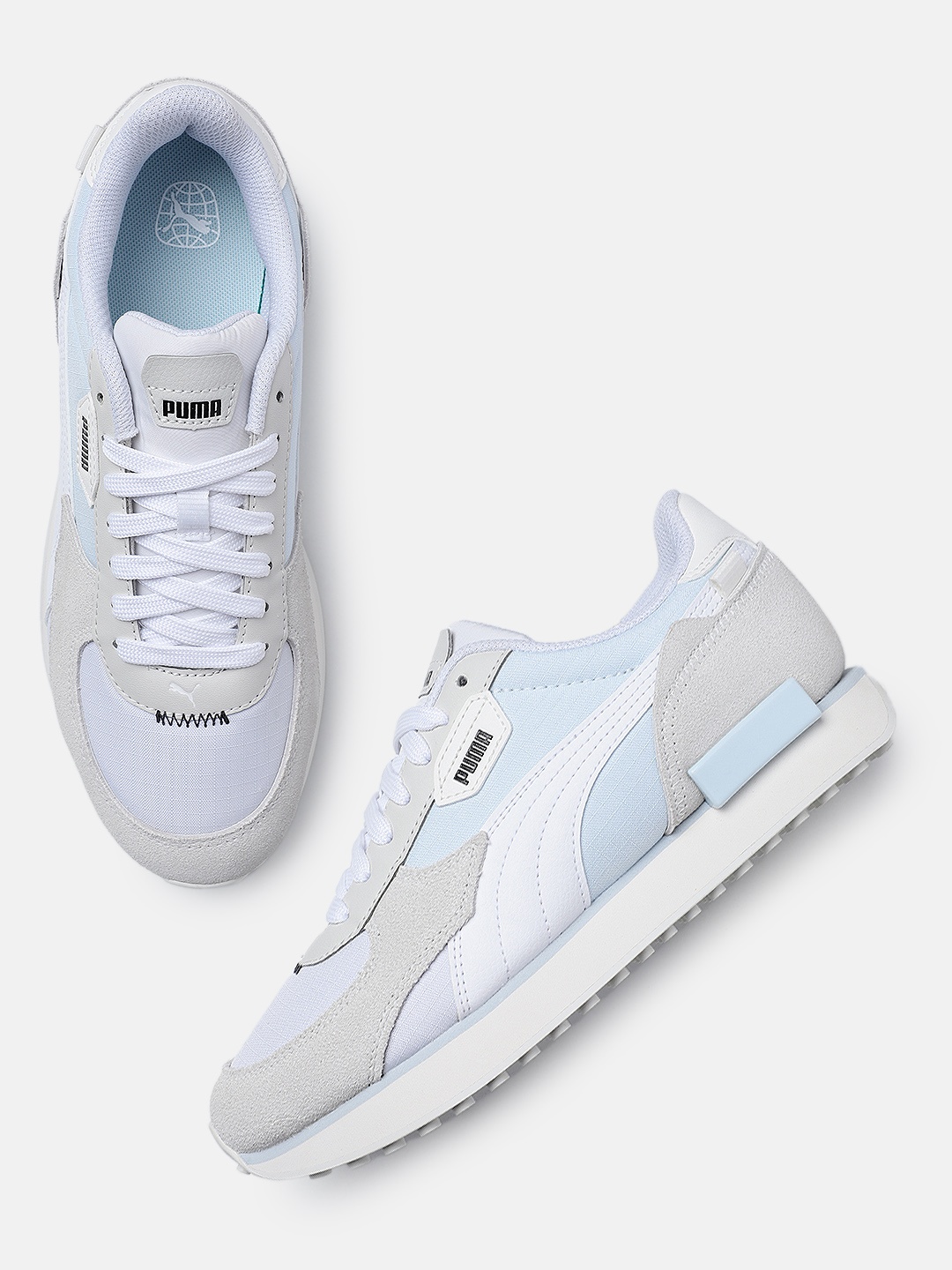 

Puma Unisex Future Rider Override Leather Sneakers, Off white