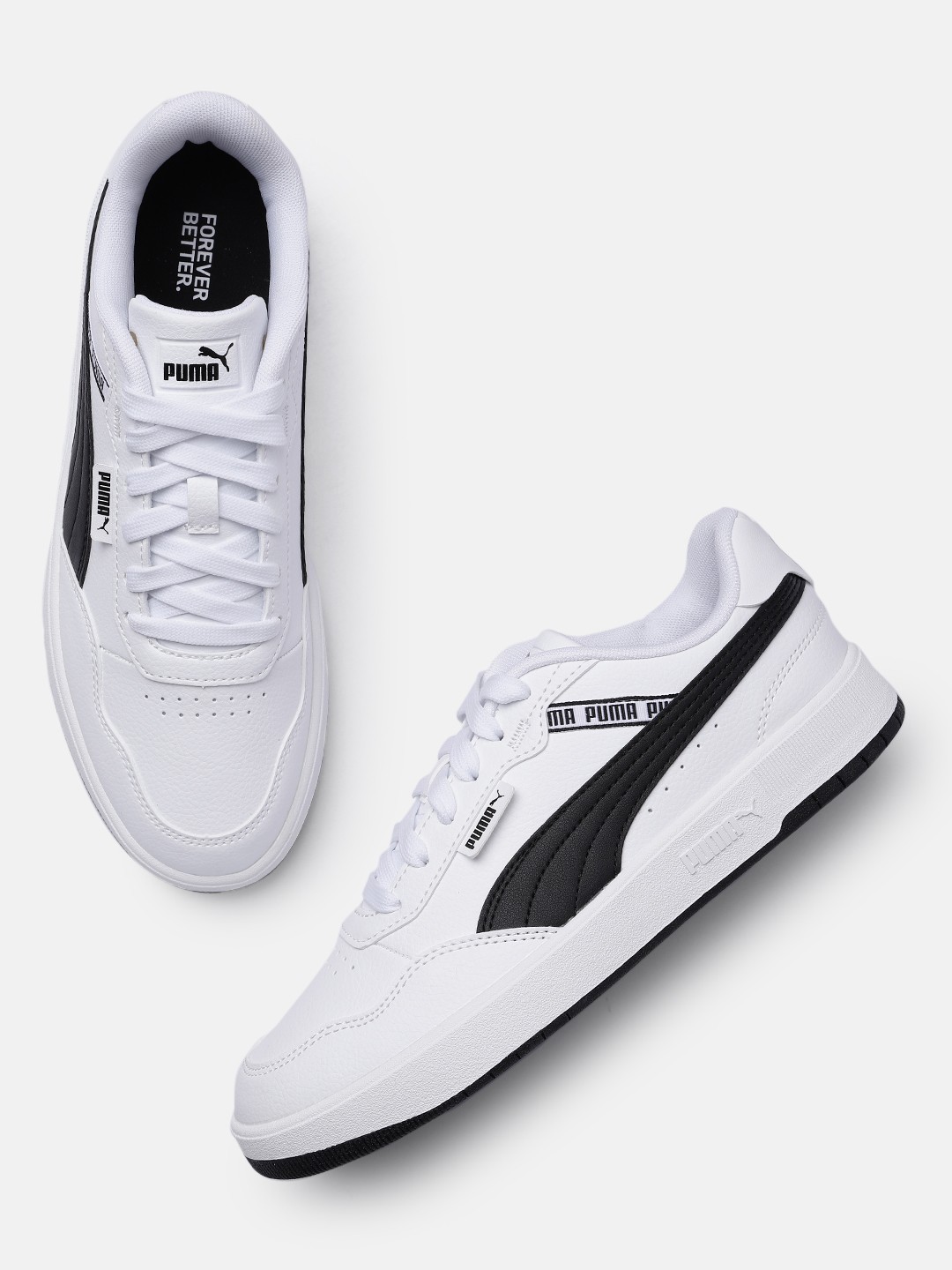 

Puma Unisex Perforated Sneakers, White