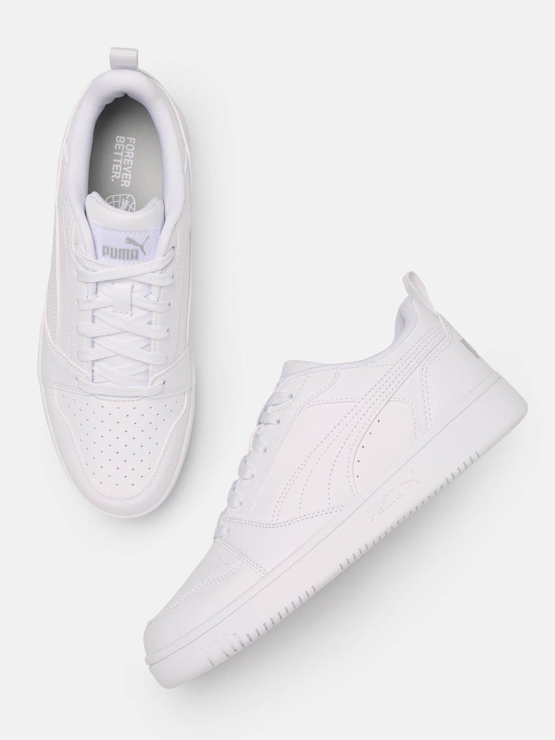 

Puma Unisex Perforated Sneakers, White