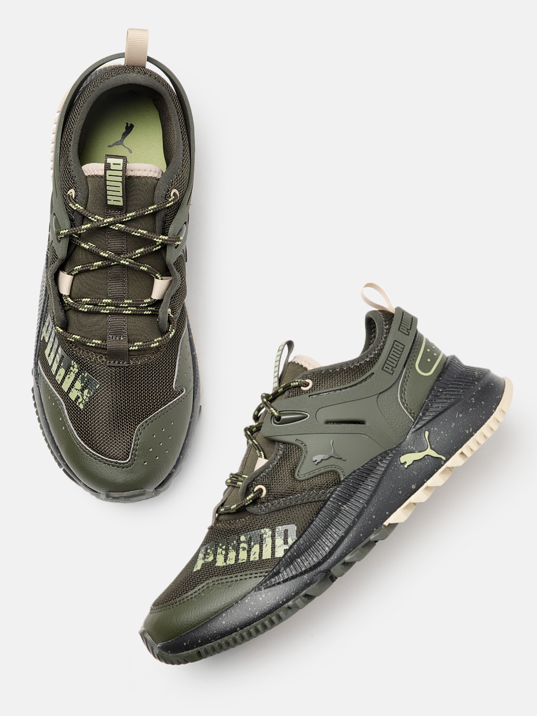 

Puma Unisex Brand Logo Printed Sneakers, Green