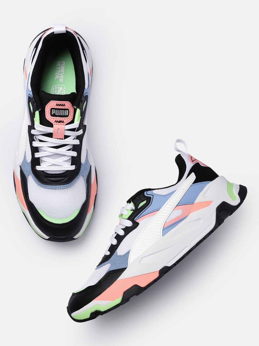 

Puma Men Colourblocked Sneakers, White