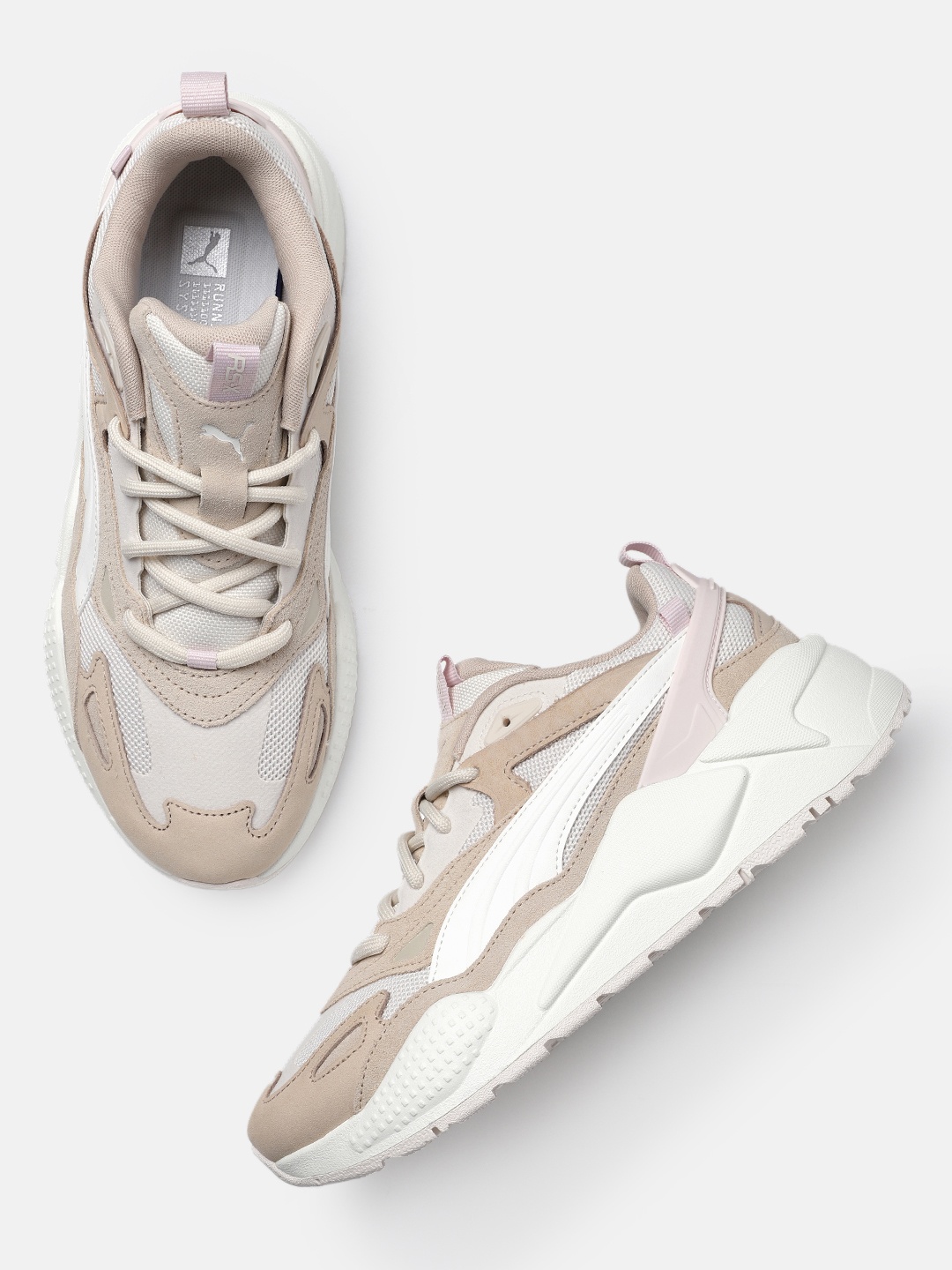 

Puma Unisex RS-X Efekt PRM Leather Sneakers, White