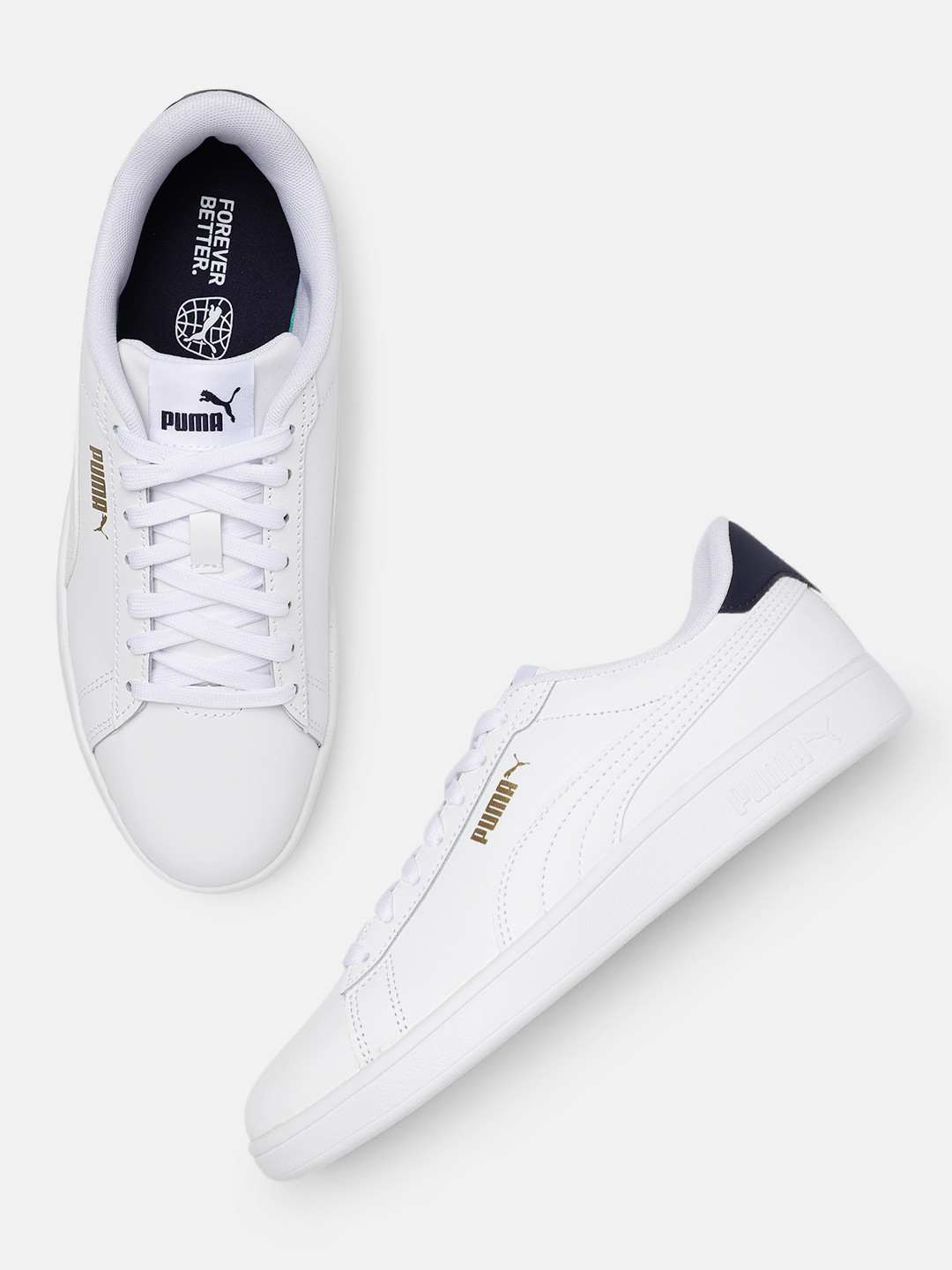 

Puma Unisex Leather Sneakers, White