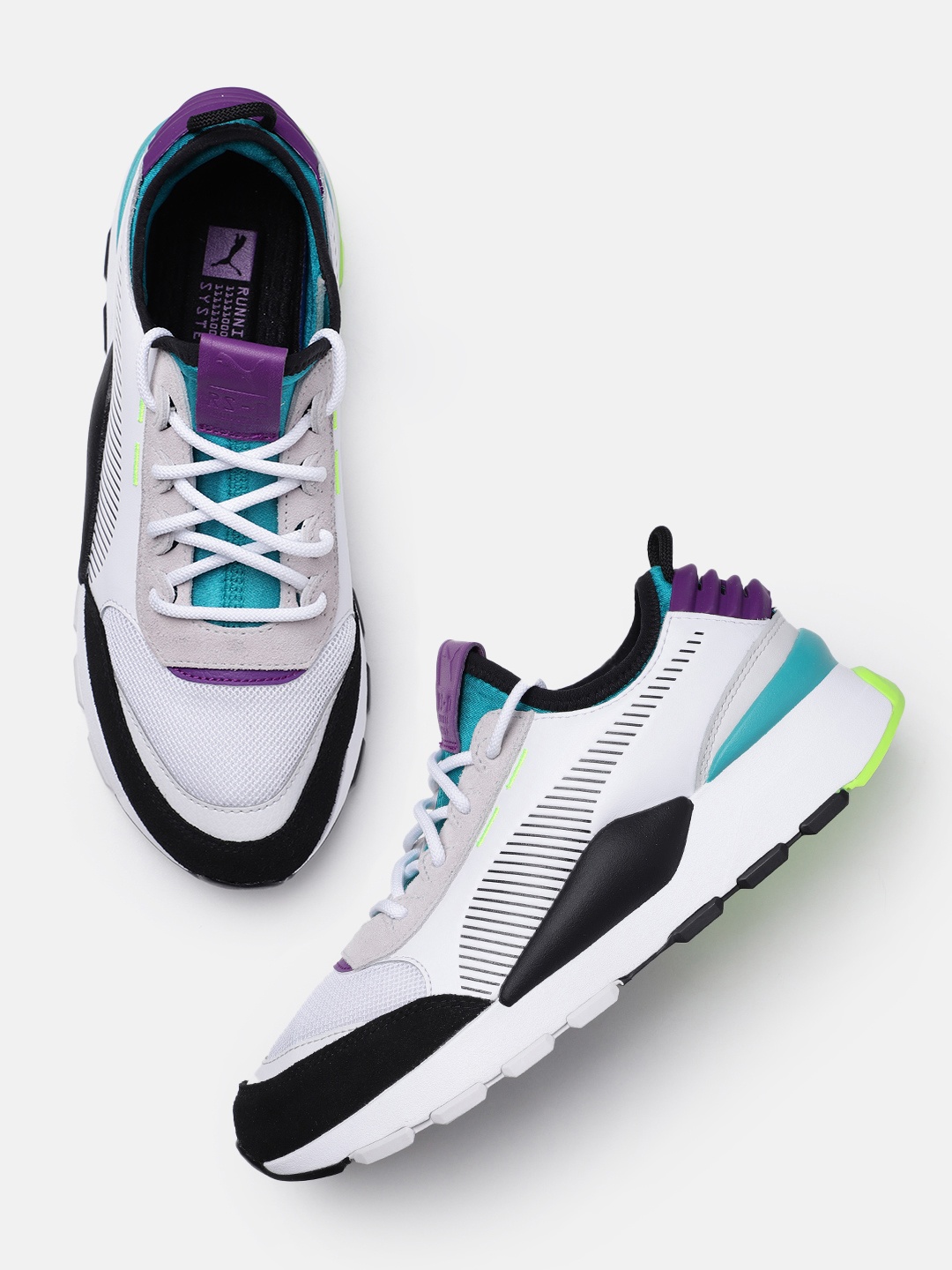 

Puma Unisex Colourblocked Running Systems 0 Sound SD Sneakers, White