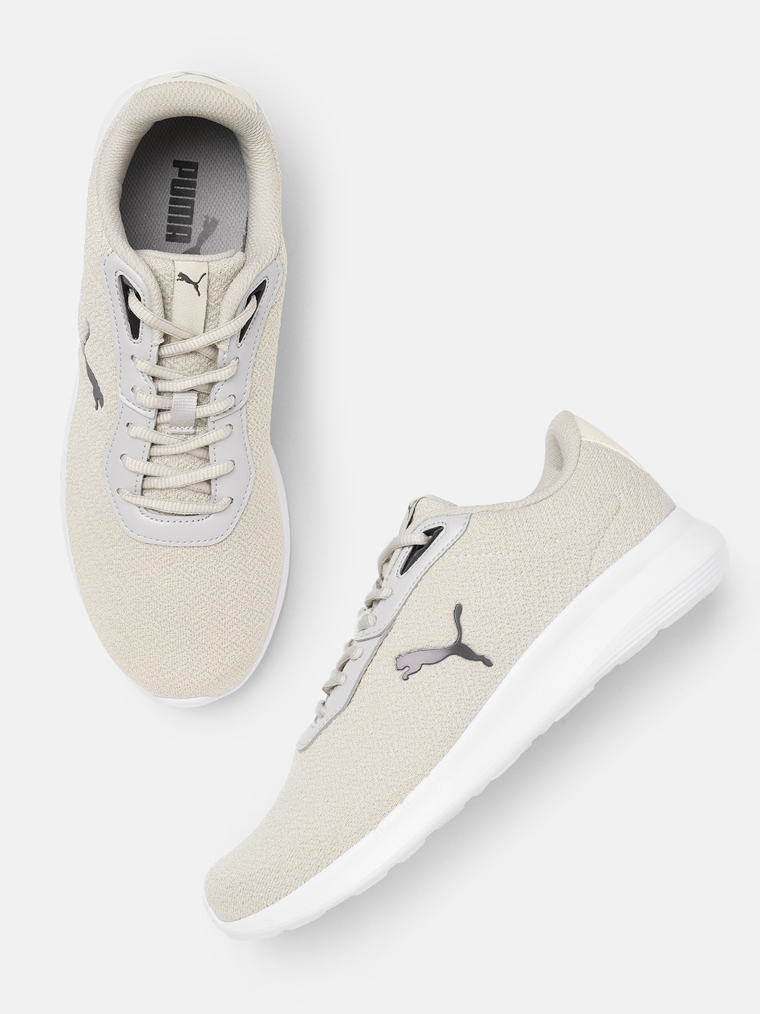 

Puma Men Flyumph Textured Sneakers, Beige