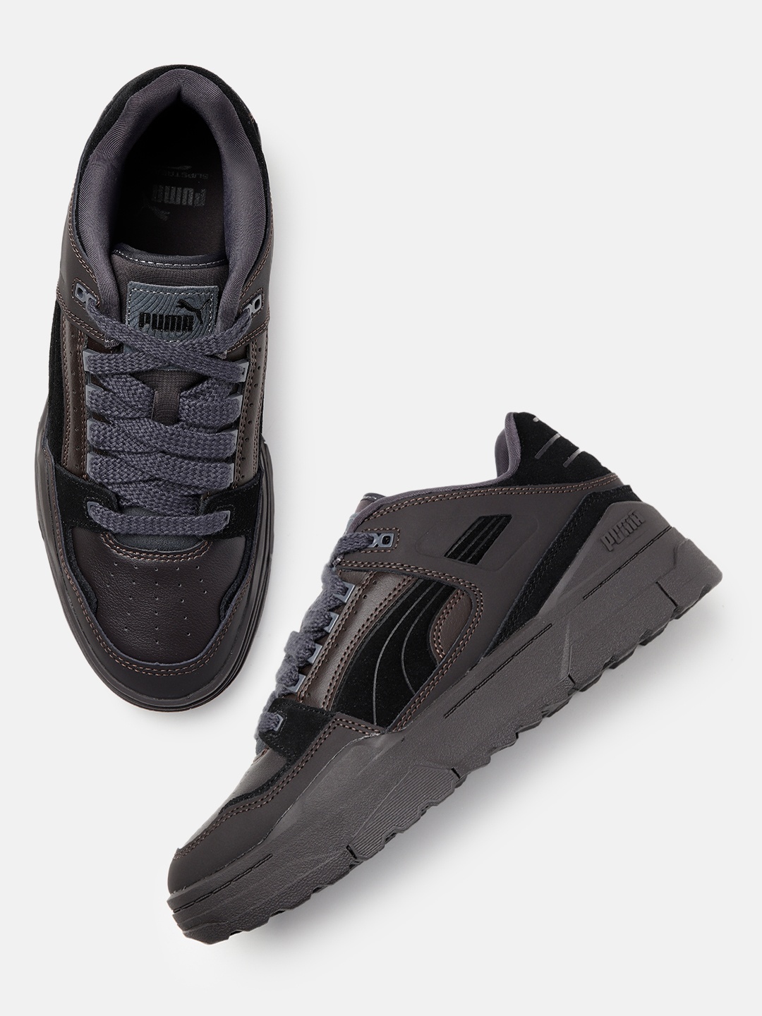 

Puma Unisex Slipstream Xtreme Leather Sneakers, Grey