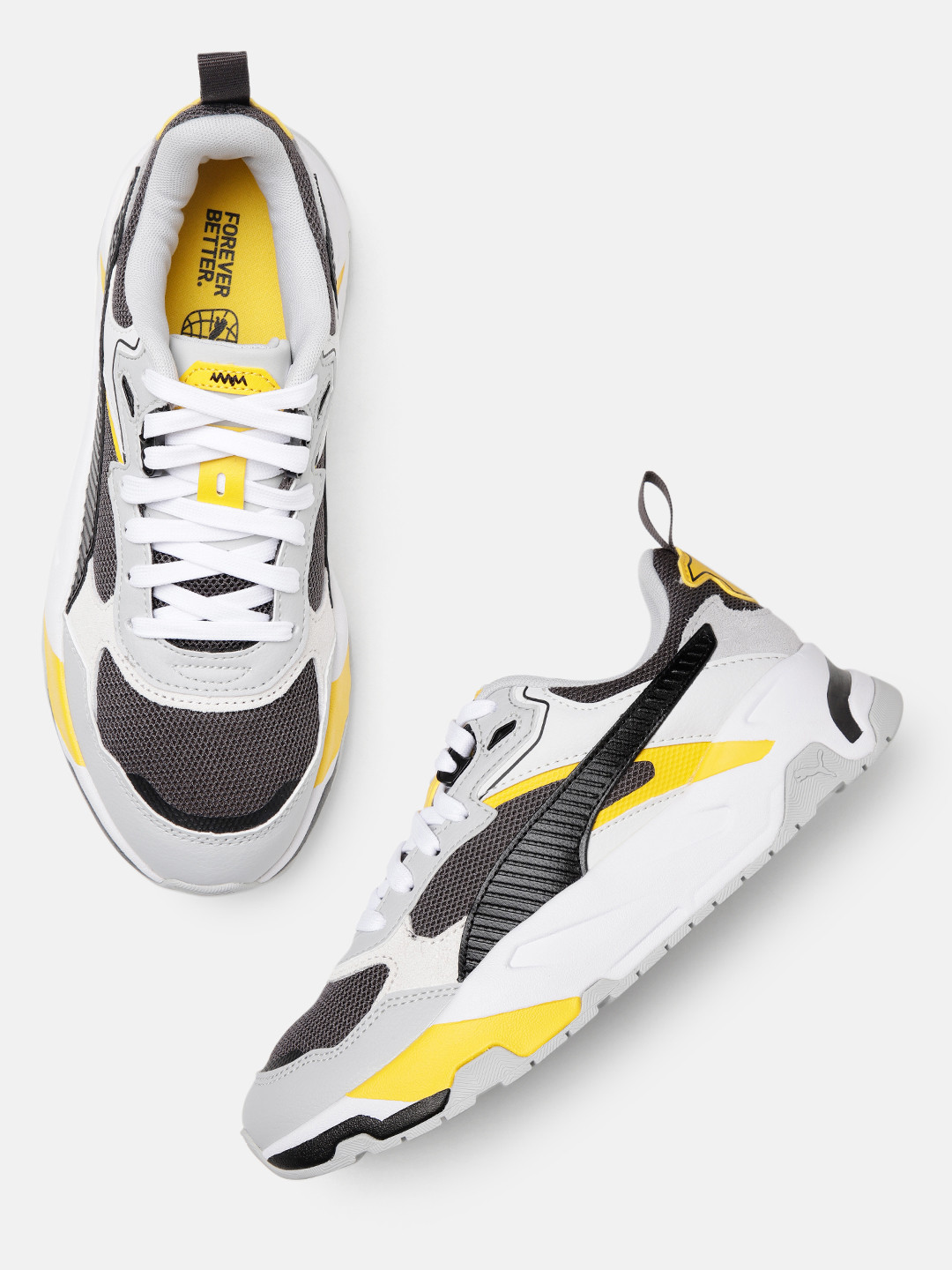 

Puma Men Trinity Colourblocked Sneakers, Grey