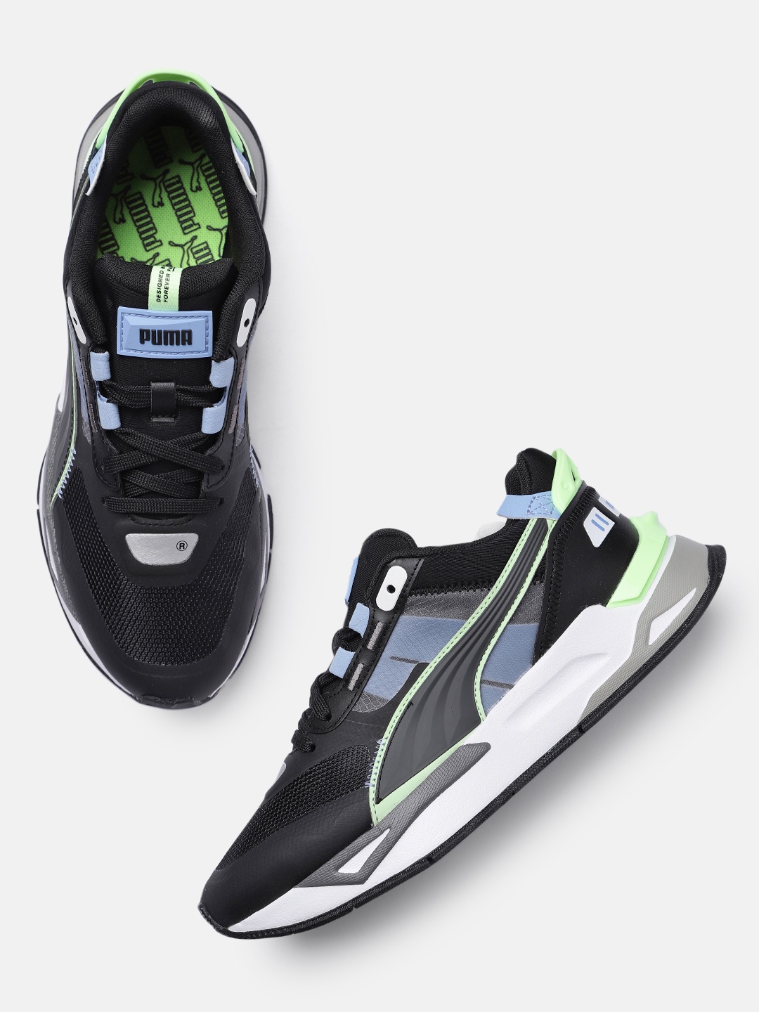 

Puma Unisex Textured Mirage Sport Tech Reflective Sneakers, Black