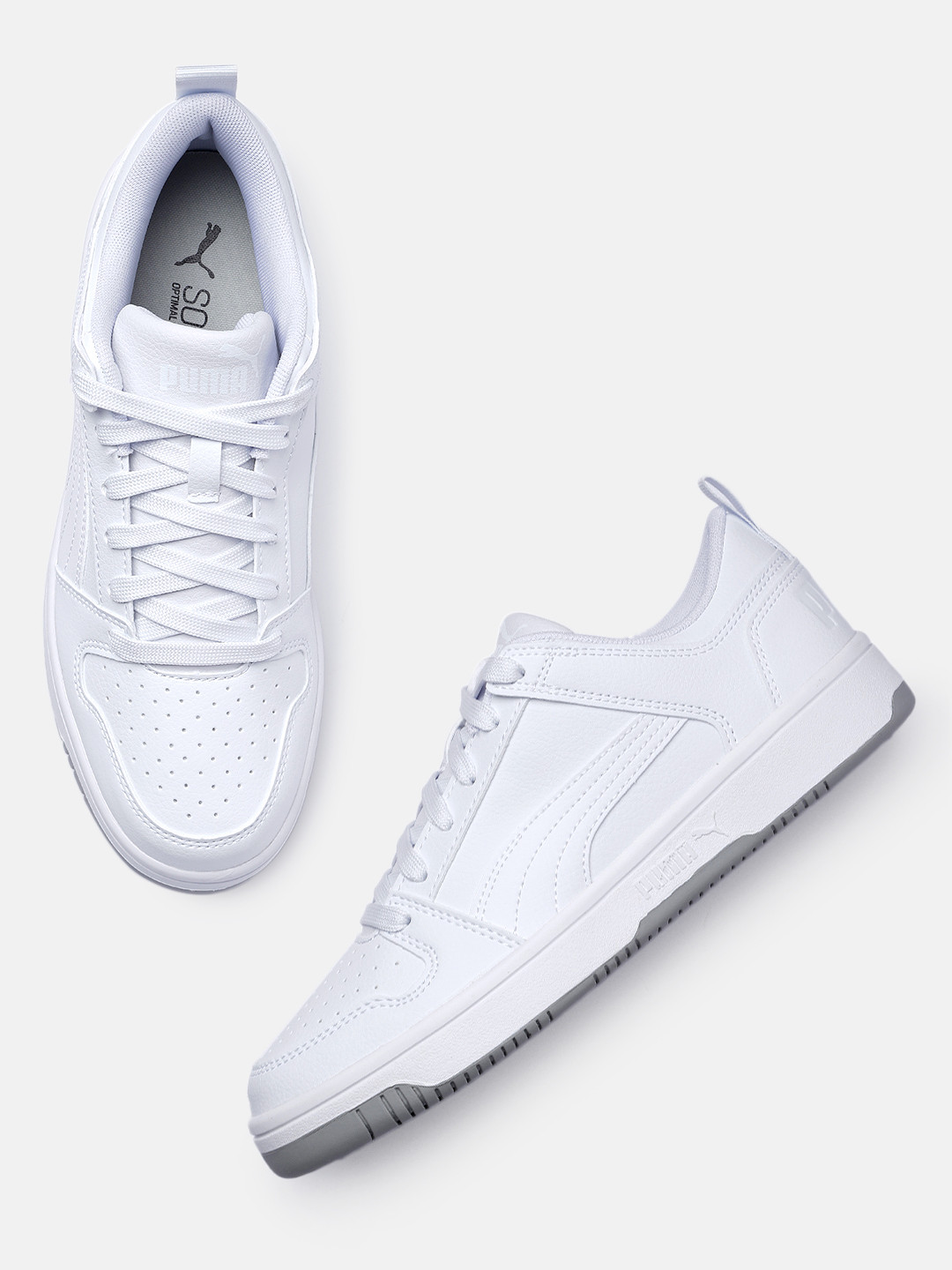 

Puma Unisex Perforated Sneakers, White