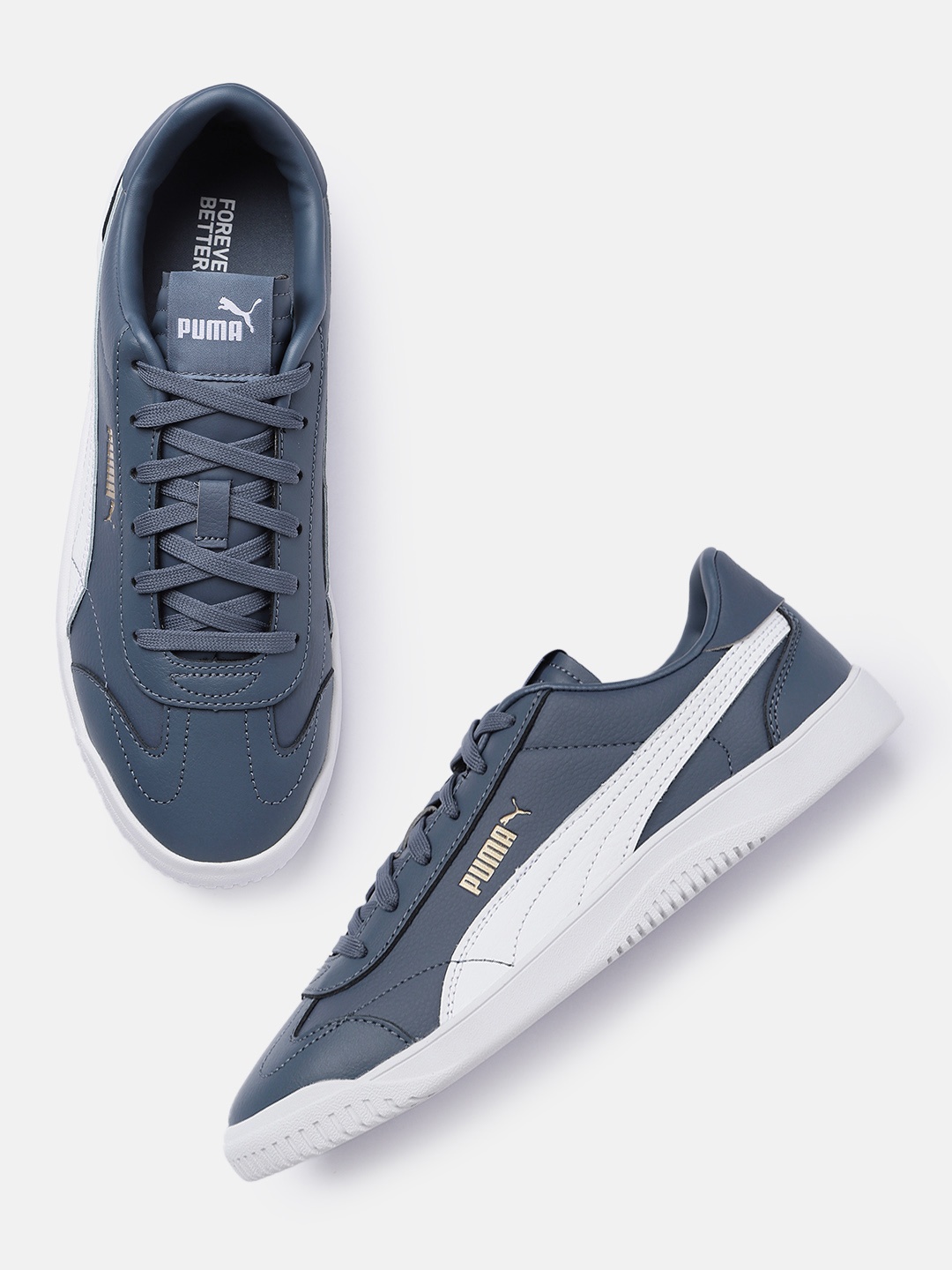 

Puma Unisex Leather Sneakers, Blue