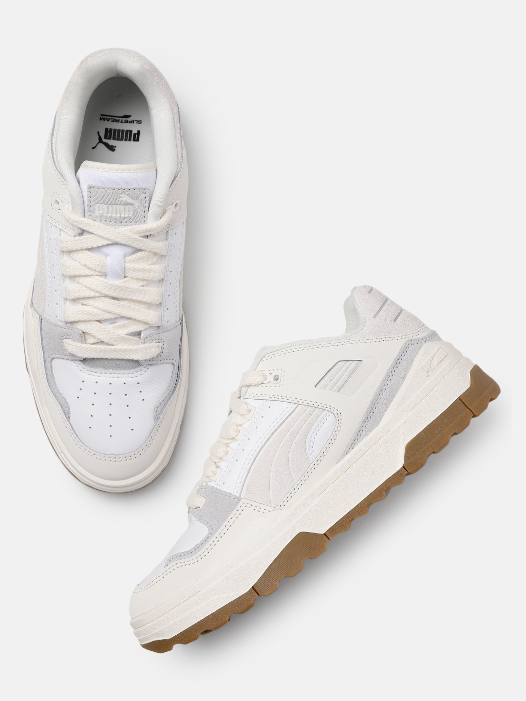 

Puma Unisex Slipstream Xtreme Leather Sneakers, White
