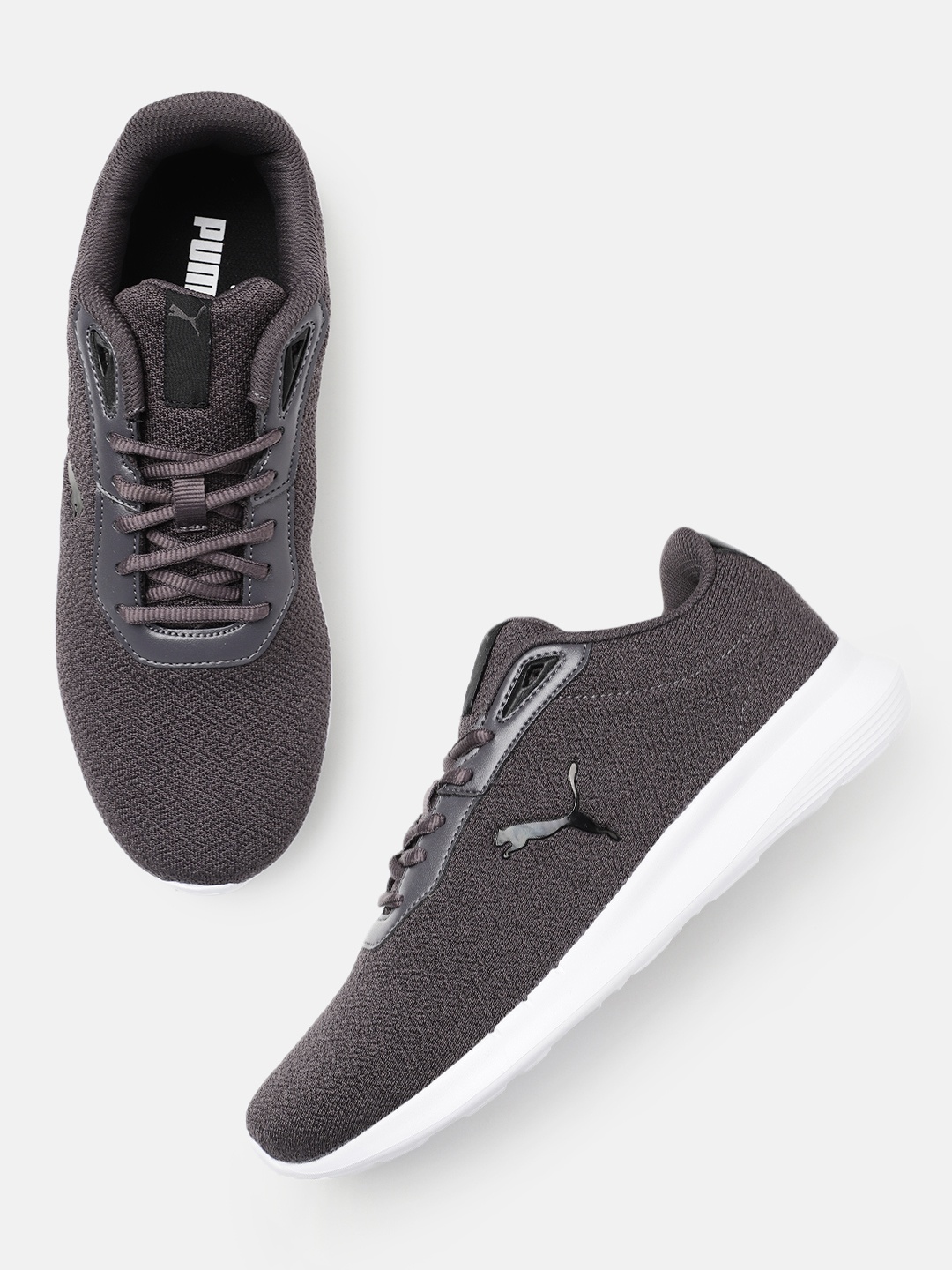 

Puma Men Textured Flyumph Sneakers, Grey
