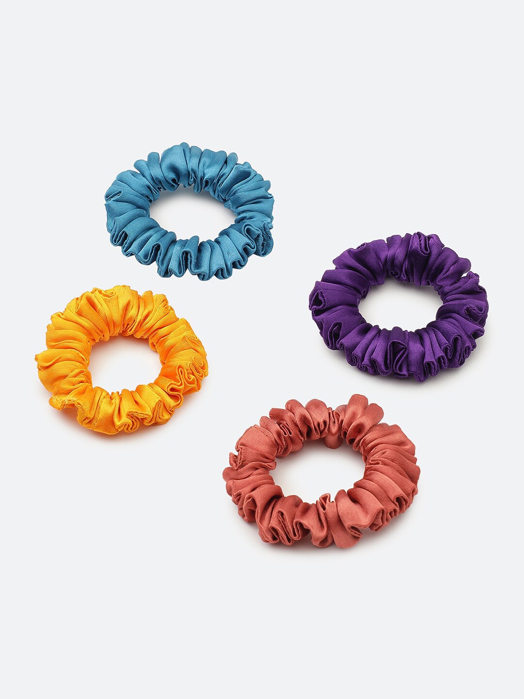 

Knotty Tail Set of 4 Ponytail Holders, Orange