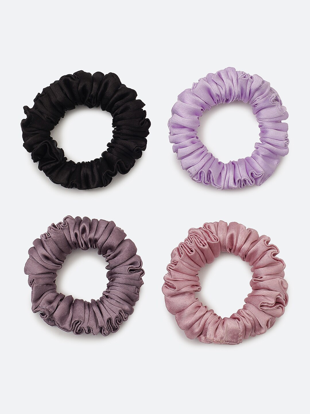 

Knotty Tail Set of 4 Ponytail Holders, Black
